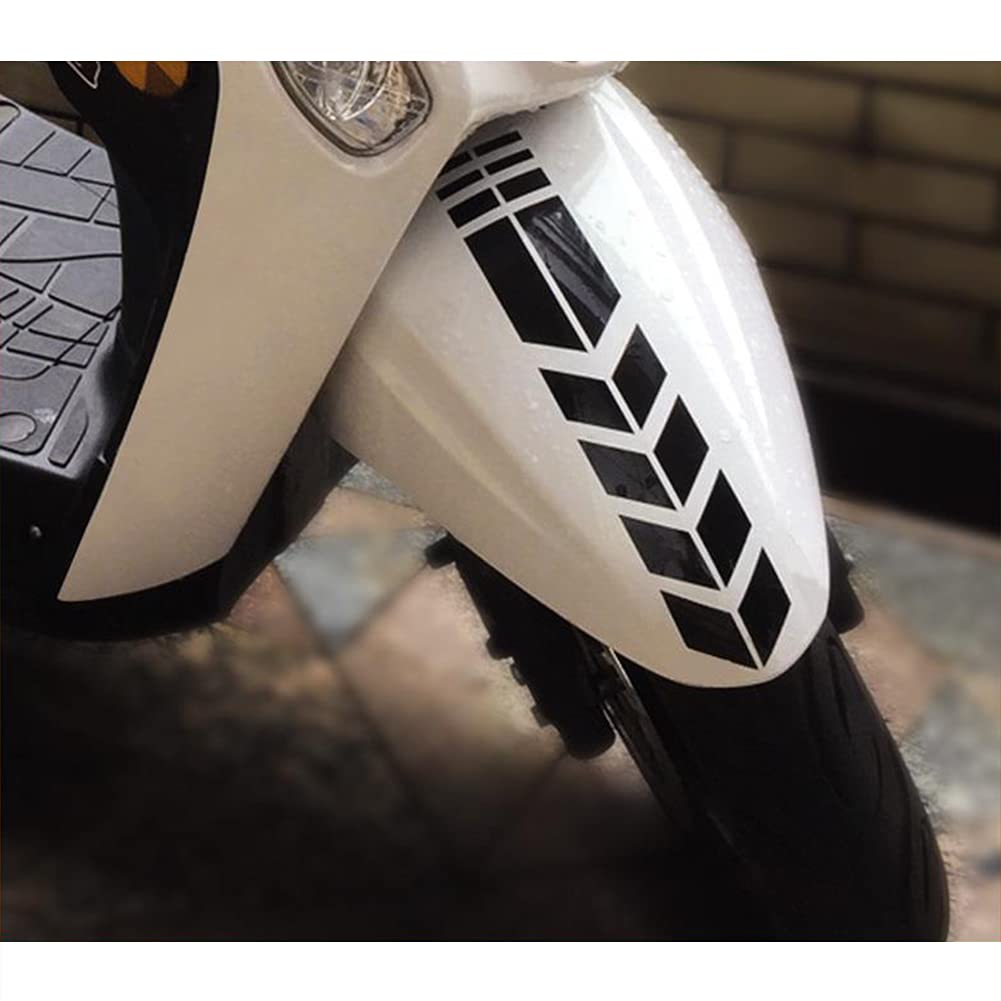 Waterproof Reflective Motorcycle Stickers - Self-Adhesive Warning Stripes & Decorative Tapes for Bike Safety & Customization | High Visibility Night Riding Gear for Helmets, Jackets & Motorcycle Exteriors