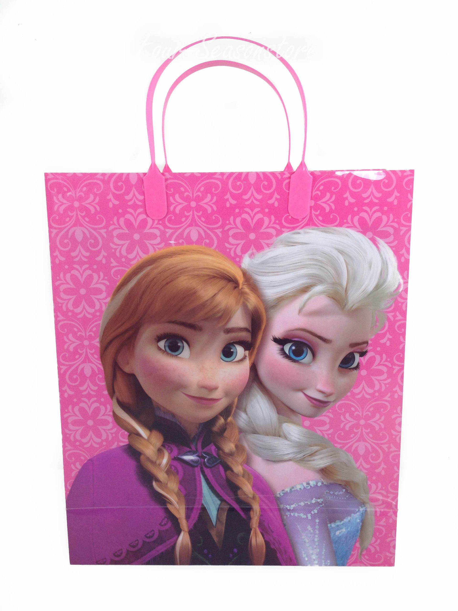 12-Pack Frozen Elsa Anna & Olaf Themed Party Favor Bags - 12.5x10.5x4 Inch Birthday Goodie Bags for Kids, Disney Frozen Party Supplies, Baby Shower & Christmas Gift Bags