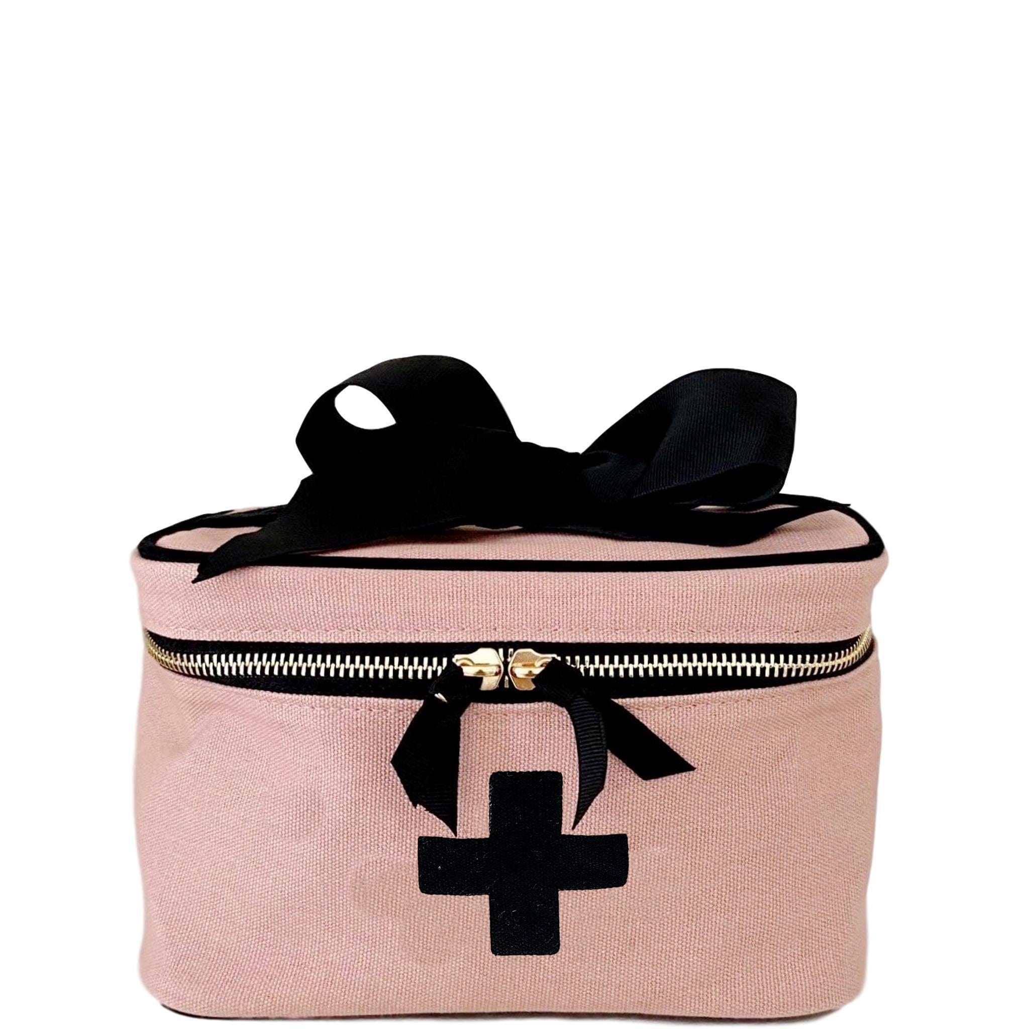 Pink/Blush First Aid Kit Storage Box - Portable Medicine Organizer for Home, Travel & Emergency Preparedness