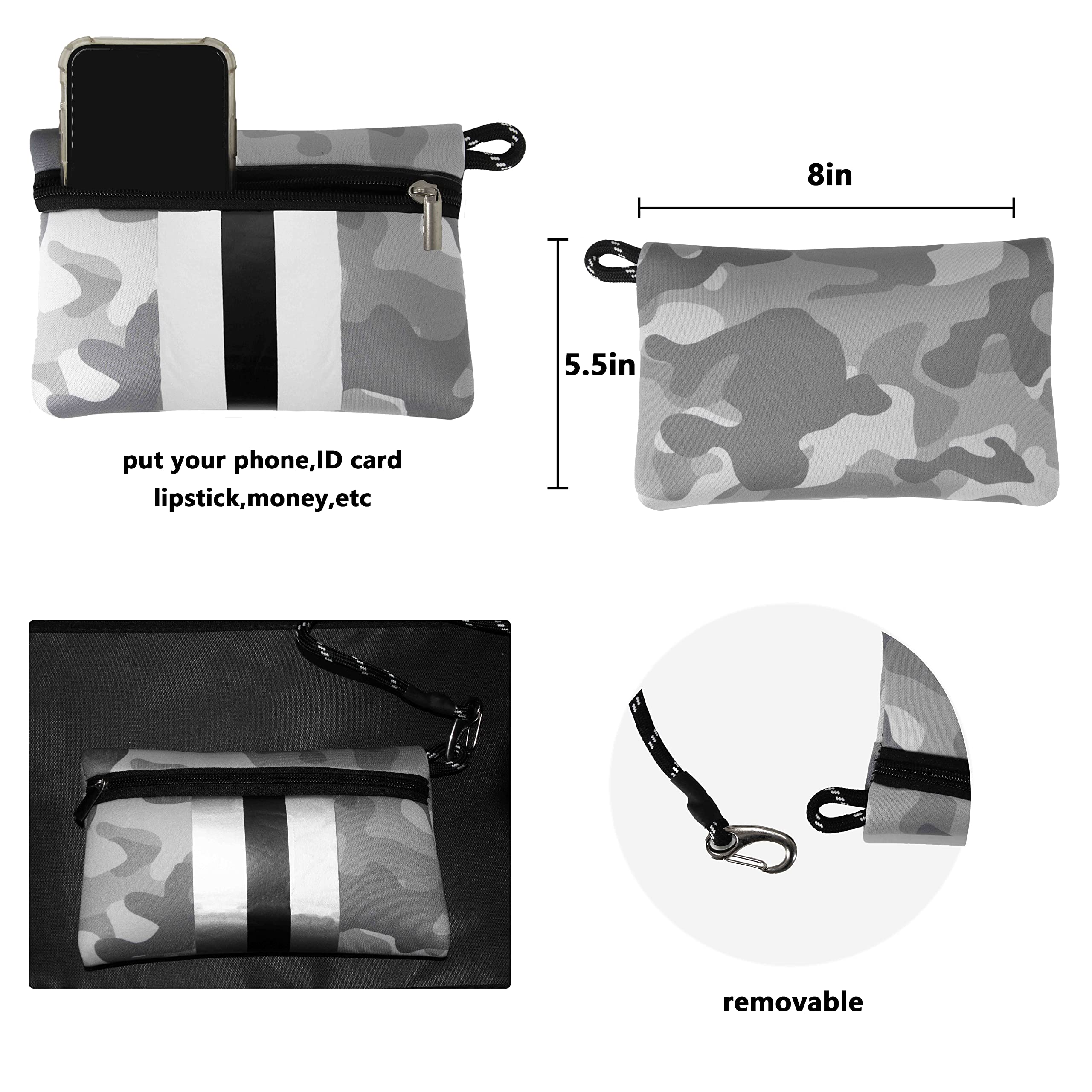 Waterproof Neoprene Tote Bag for Women & Men - Lightweight Beach Bag, Travel Shoulder Bag, Pool Bag - Perfect for Summer Outings, Swimming, Gym & Shopping