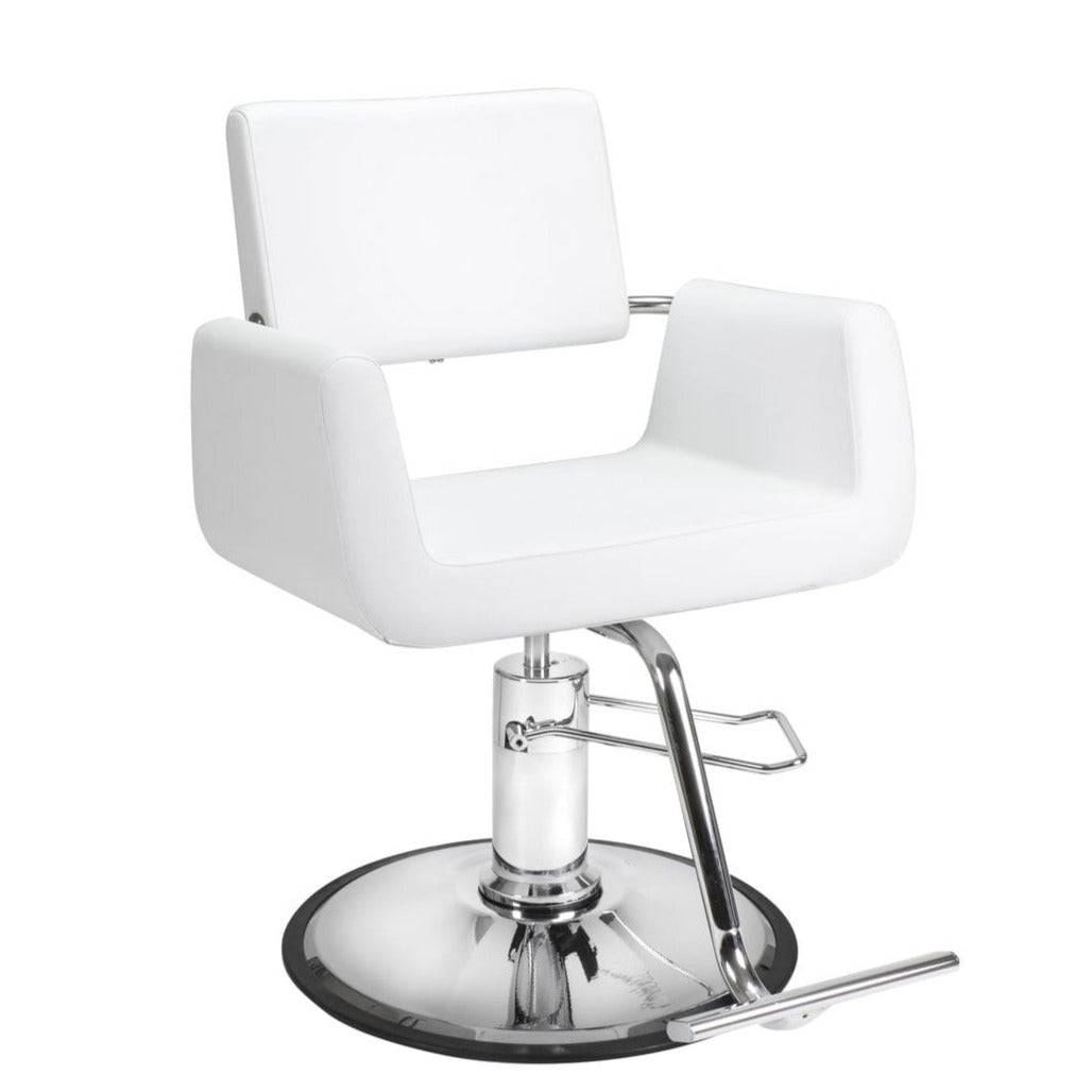 Modern Salon Styling Chair - Adjustable Hydraulic Hairdressing Chair with Swivel Base for Barber & Beauty Salon - Perfect for Hair Cutting, Coloring & Styling Services