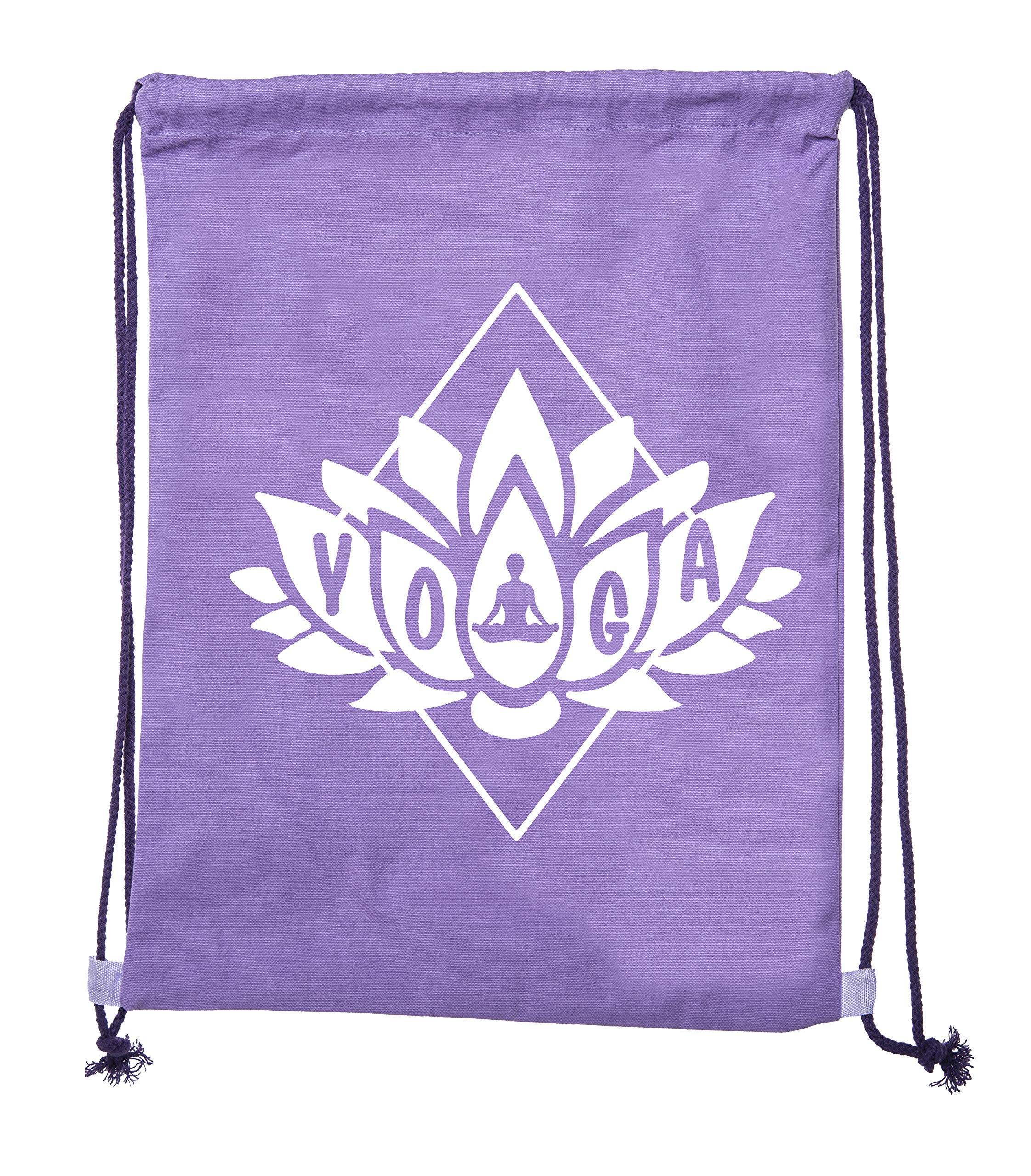 Premium Cotton Drawstring Yoga Gym Bag for Yoga Blocks & Clothes - Perfect for Yoga Studio, Gym Workouts & Travel