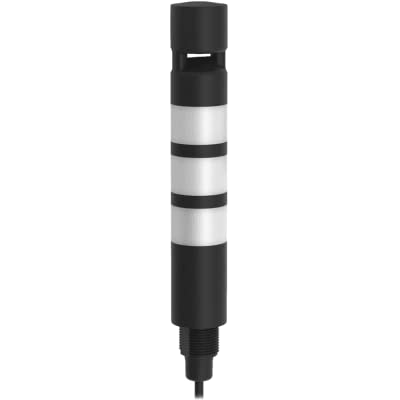 Banner Engineering TL30BGYRXXAXC1 3-Color Audible Tower Light - 12-30V DC Bimodal Signal Indicator (Green/Yellow/Red) with 1.2m Cable (805407) - Ideal for Industrial Automation, Machine Status Monitoring & Safety Alarms
