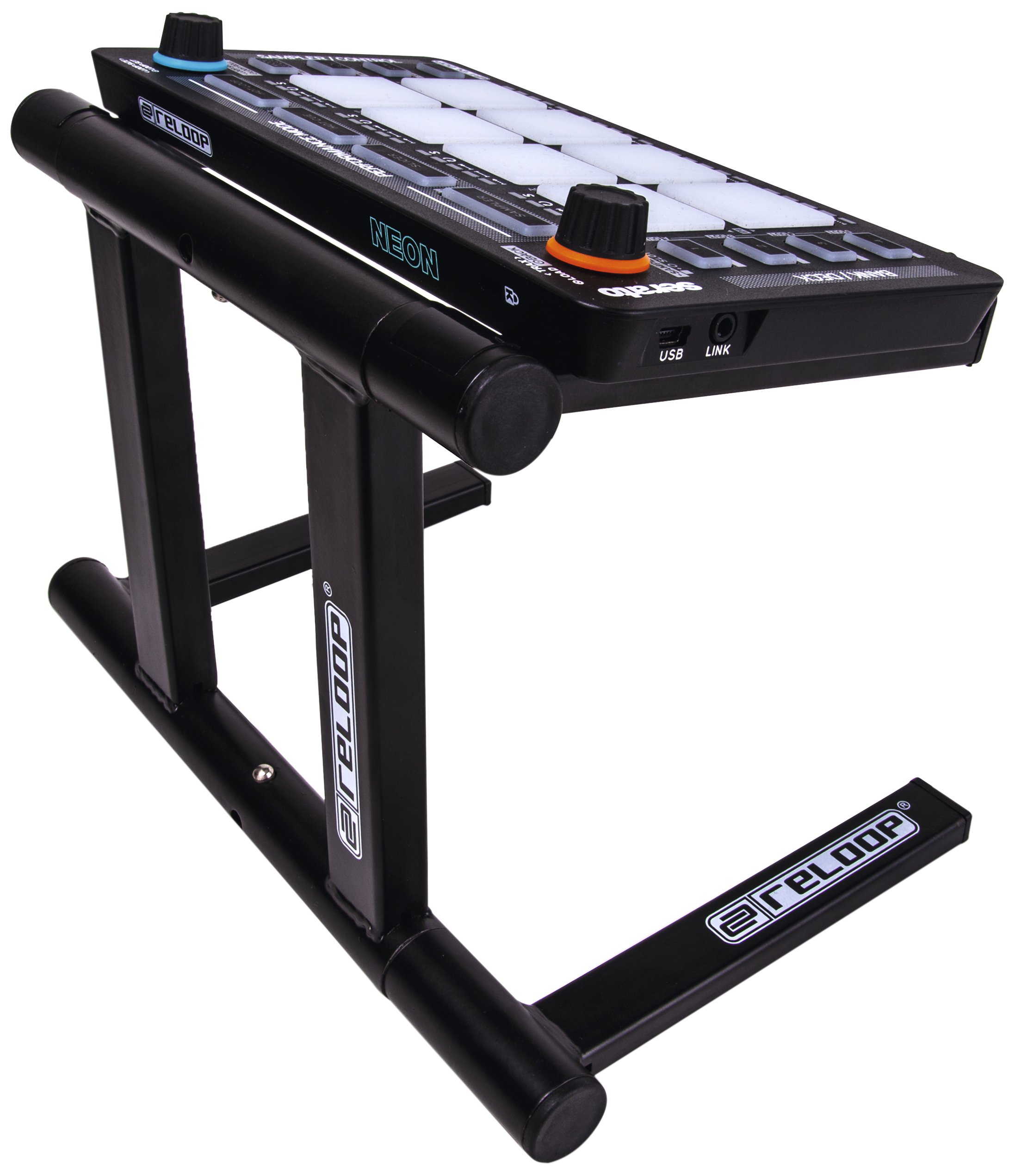 Reloop Modular Stand for Neon Performance Pad Controller - Adjustable DJ Equipment Stand for Live Shows & Studio Sessions
