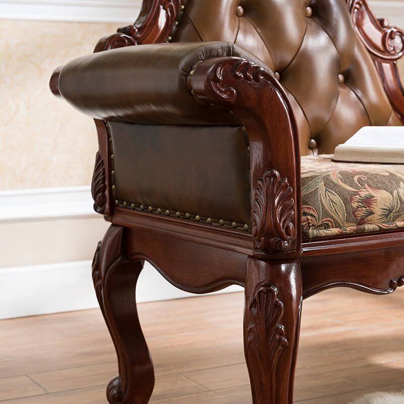 Minimalist Petal Decorated Chaise Lounge Chair with Hidden Storage & Upholstered Seat - Perfect for Living Room, Bedroom or Reading Nook