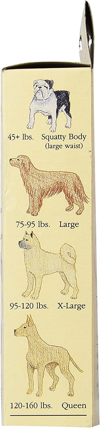 Washable Dog Diaper for Small Dogs - Adjustable & Reusable Pet Diapers for Squatty Body Breeds - Brown - Perfect for House Training, Incontinence & Travel Use