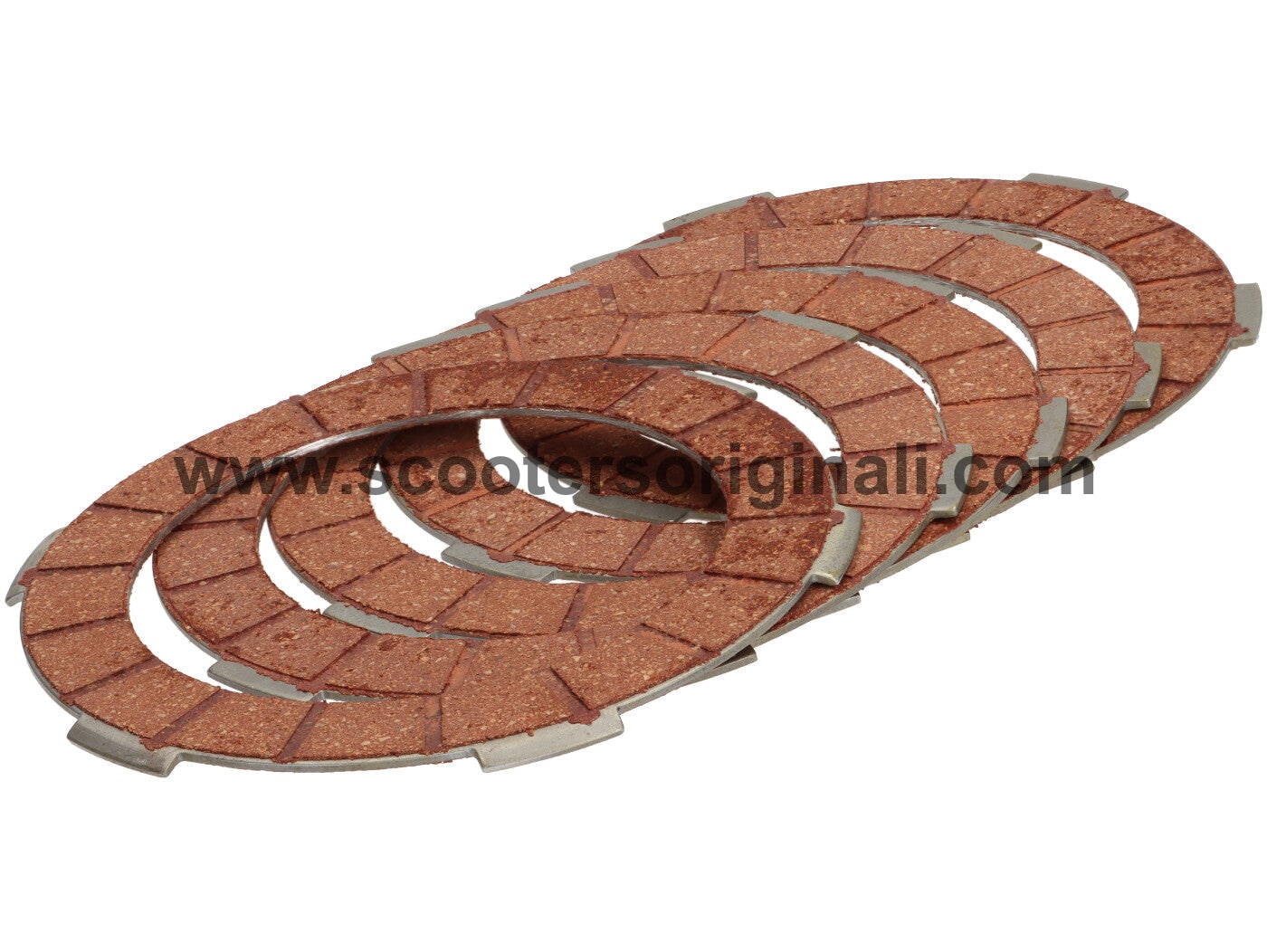 Lambretta Clutch Plate Set - 5 Friction Plates for Scooter Repair & Maintenance | BGM Replacement Parts for Smooth Gear Shifting