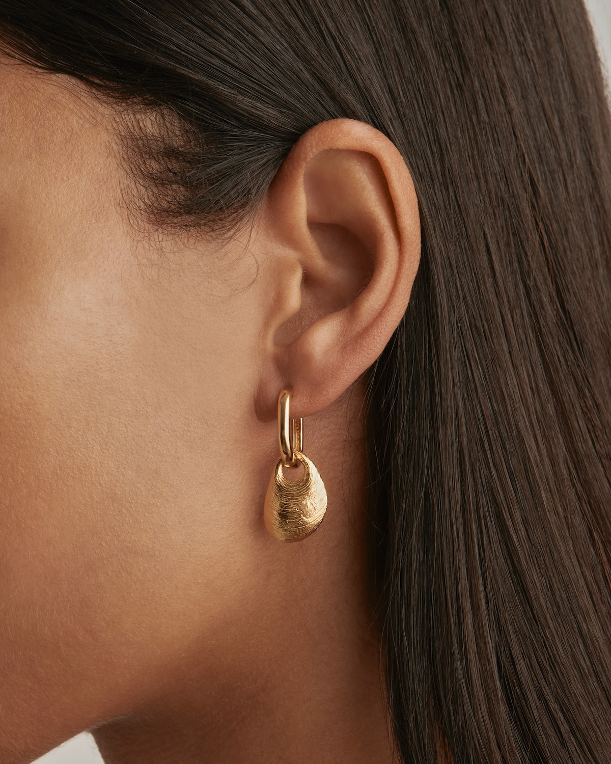 18K Gold Vermeil Underwater Sea Hoop Earrings - Elegant Jewelry for Beach Vacations, Diving & Ocean-Themed Parties