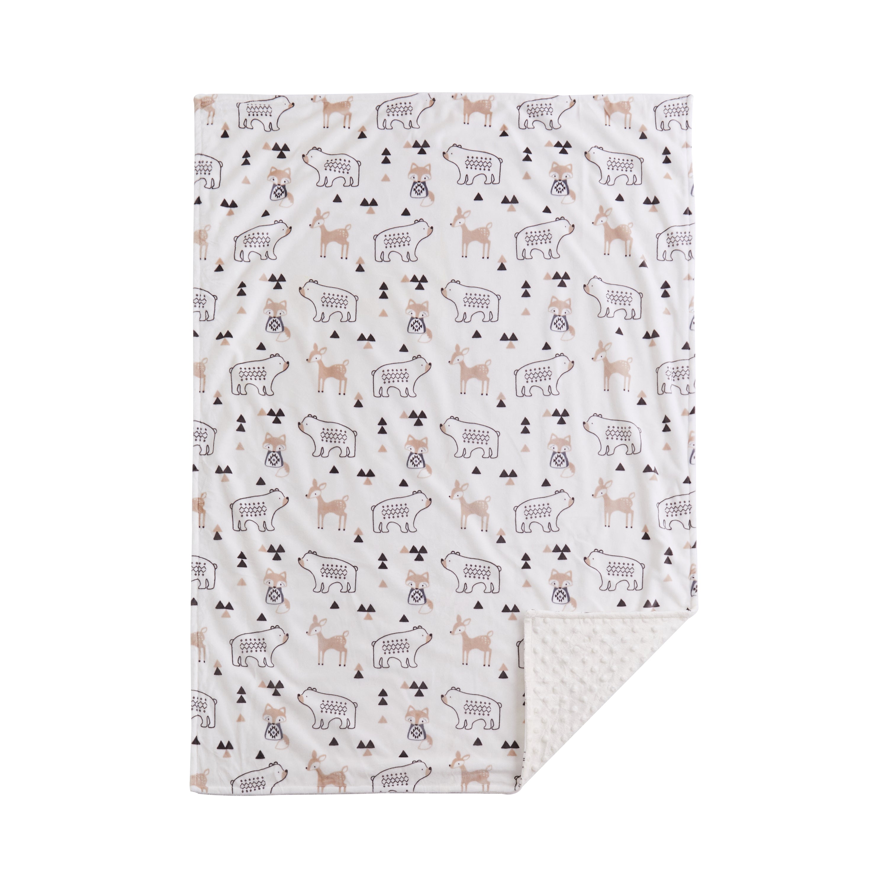 Bailey Allover Print Blanket - Soft & Cozy Flannel Throw for Bed, Couch, and Travel - Perfect for Home Decor, Gifts, and Outdoor Picnics