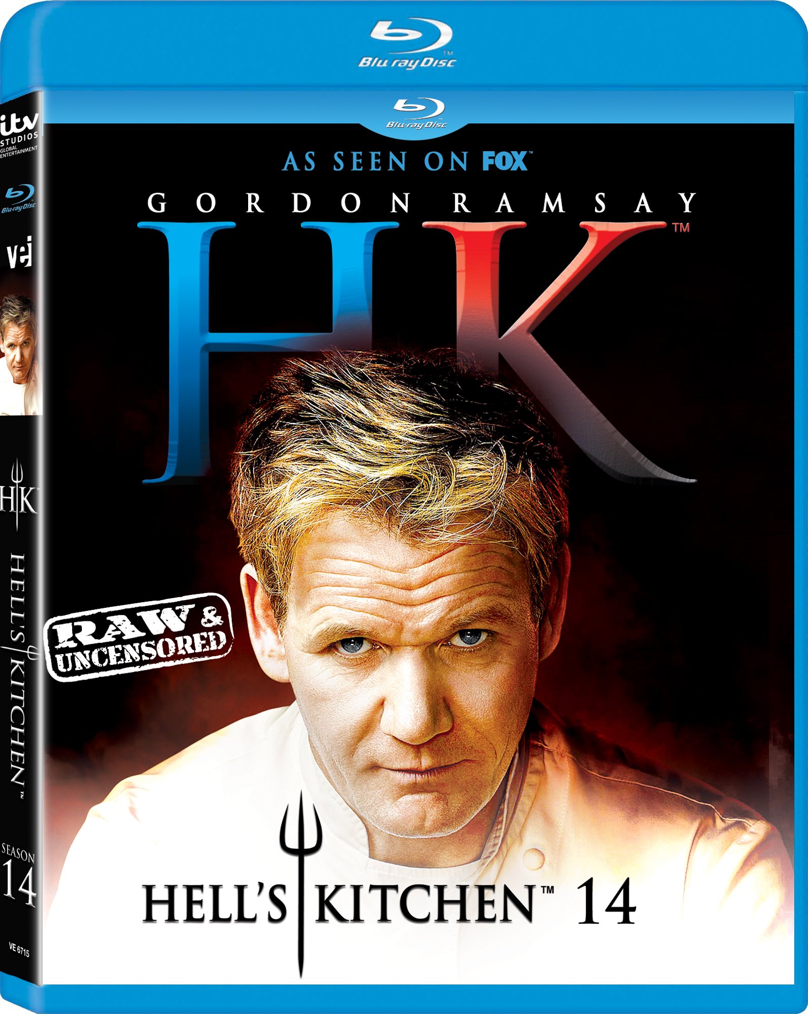 Gordon Ramsay Hell's Kitchen Season 14 Blu-Ray - Award-Winning Reality Cooking Show | Perfect for Home Entertainment & Chef Enthusiasts