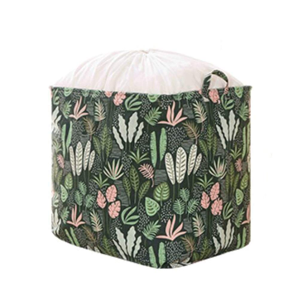 FEIMENGALL Large Fabric Storage Box with Lid - 50 x 40 x 50cm Waterproof Oxford Cloth Organizer for Clothes, Toys, Wardrobe & Moving - Foldable Household Storage Basket for Bedroom, Closet & Nursery Organization