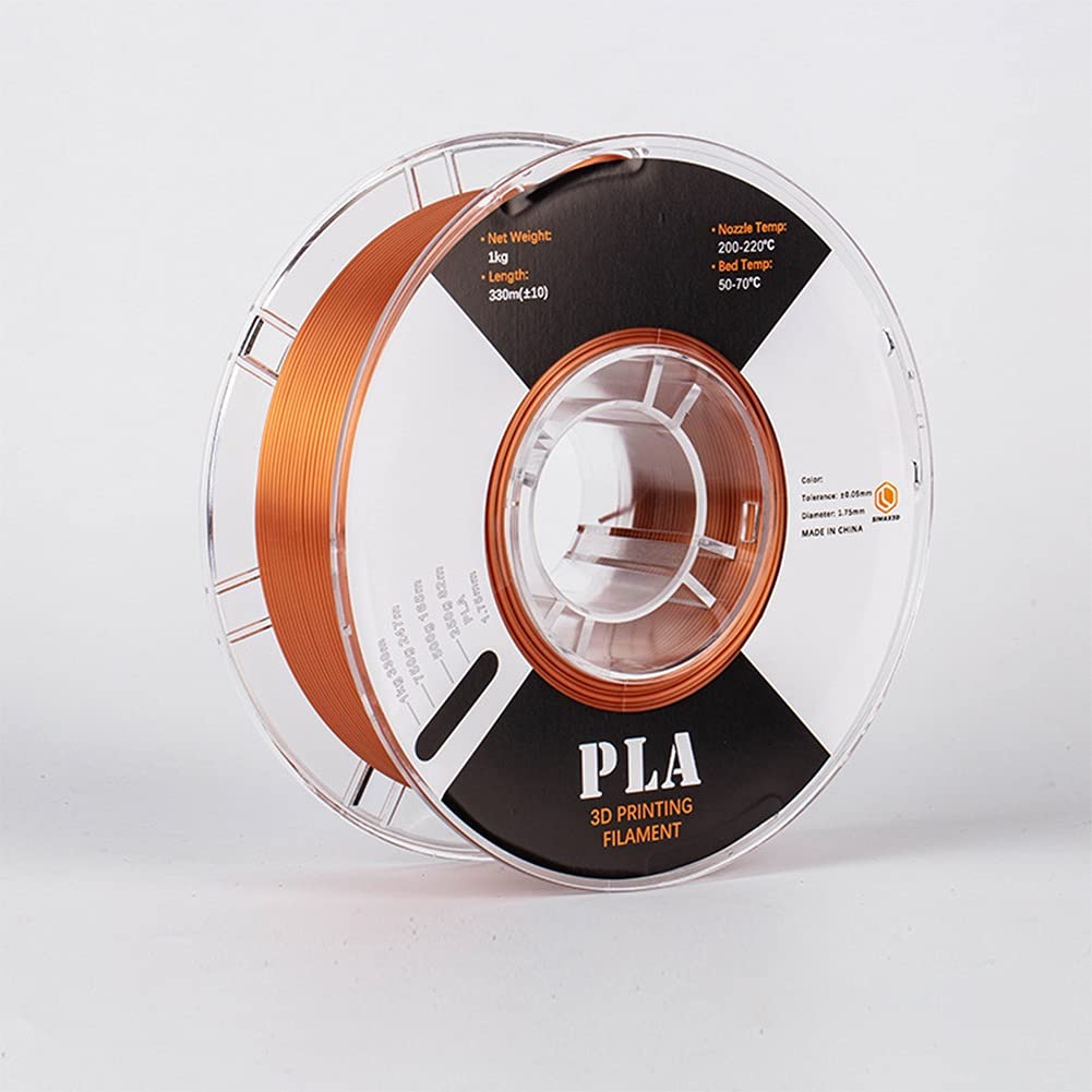 Premium 3D Printer Filament PLA 1.75mm - Silk Silver Metallic PLA Filament 1KG/2.2LBS Spool for Smooth Printing - Ideal for Cosplay Props, Model Making & DIY Crafts