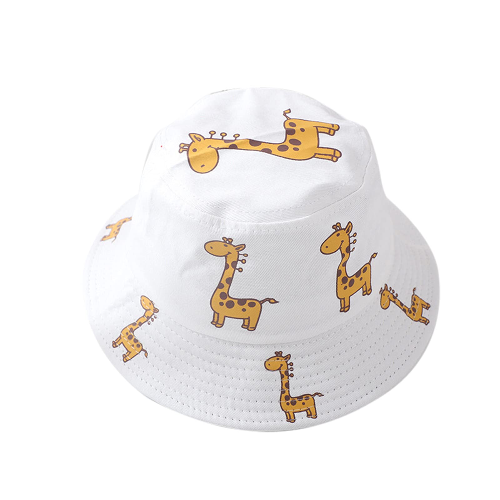Stylish Giraffe Print Sun Hat for Women, Girls, Kids & Babies (1-4 Years) - Summer Baseball Cap & Small Bucket Hat for UV Protection | Perfect for Beach, Pool, Outdoor Activities & Family Vacations