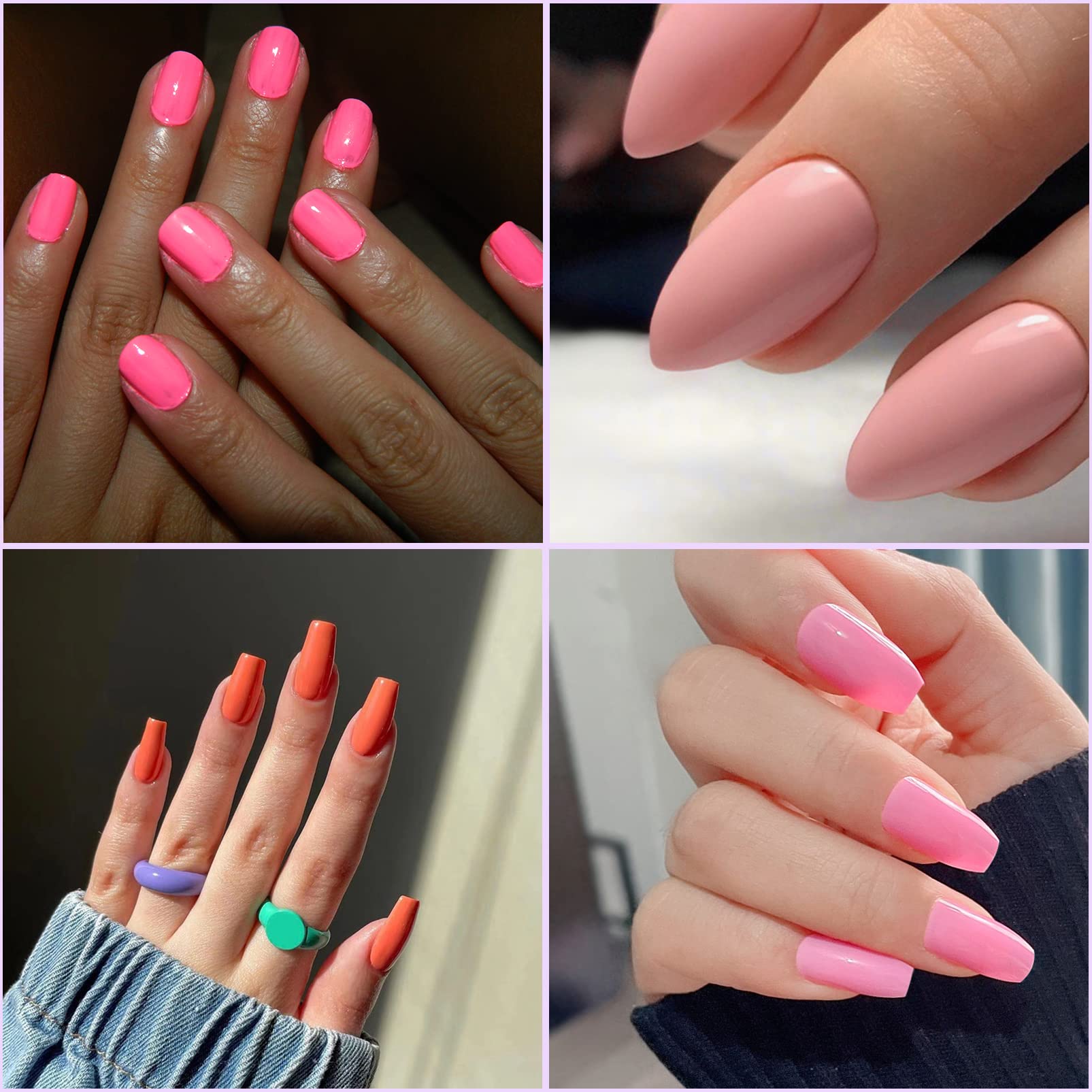 Flesh Color Nail Polish Set - Quick Dry Long Lasting Nail Paint for Home Manicure | No Harden Needed for Nail Art | Perfect for DIY Beauty & Professional Salon Use