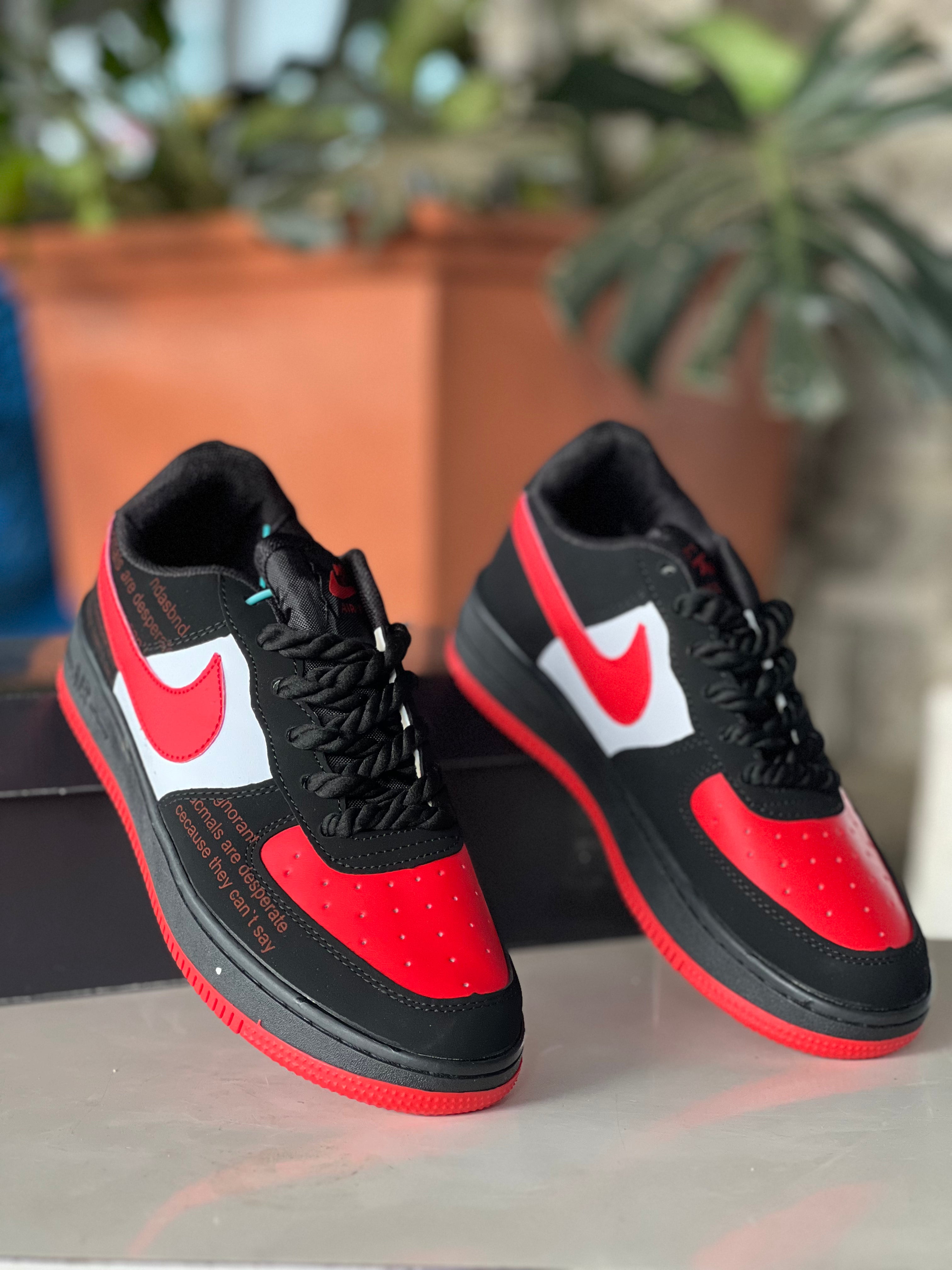 Nike Air Force 1 Suede Sneakers for Men & Women - Red Retro Basketball Shoes - Perfect for Casual Wear, Street Style & Sneaker Collection