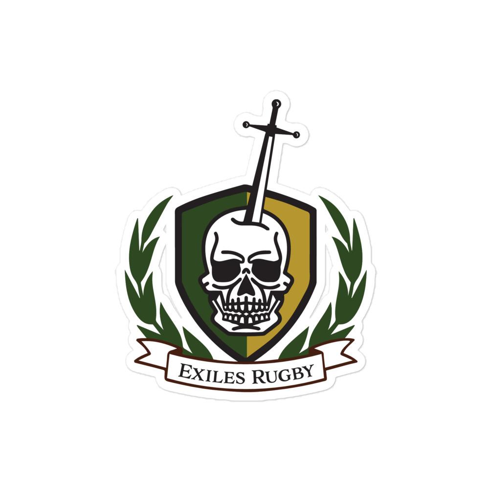 Exiles RFC Logo Sticker - High Quality Vinyl Decal for Laptops, Cars, Water Bottles & Sport Gear - Perfect for Rugby Fans & Team Supporters