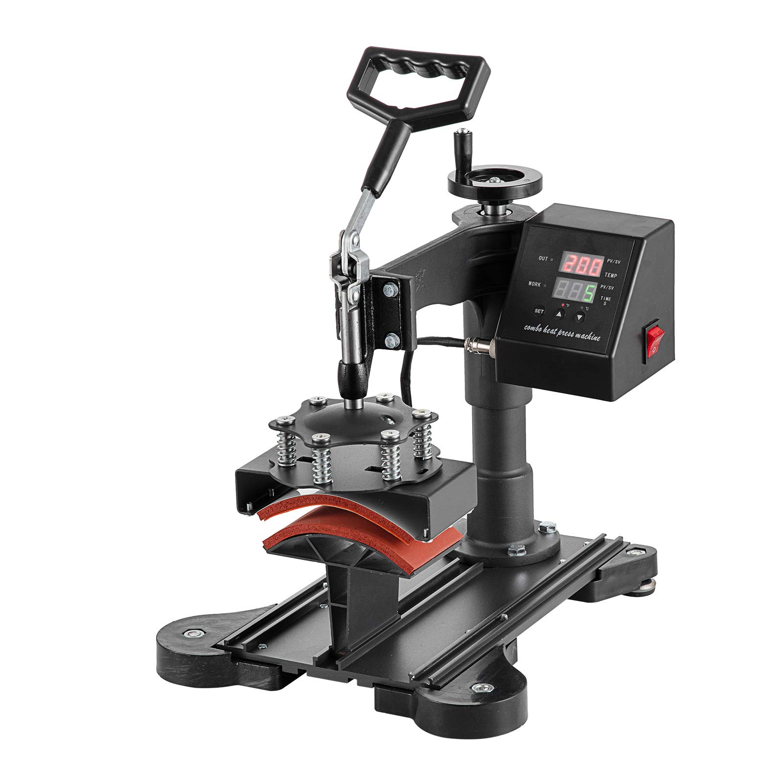 8 in 1 Heat Press Machine 15x15 Inch - Professional Swing Away Heat Transfer Machine for T-Shirts, Hats, Mugs & Plates - Perfect for DIY Crafts, Sublimation Printing & Small Business Apparel Making