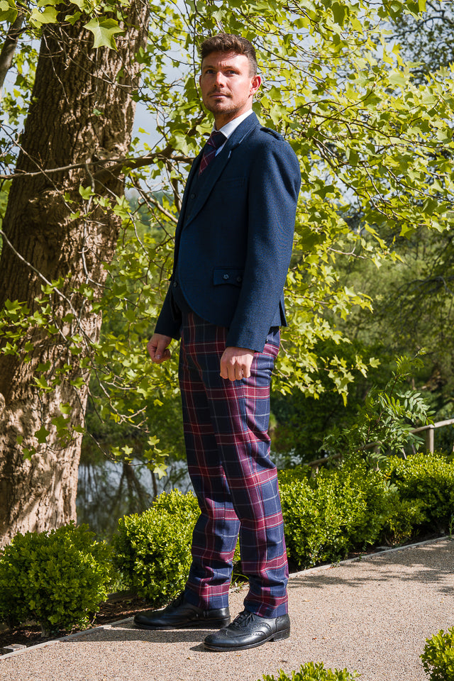Modern Queen of the South Tartan Kilt for Men & Boys - Traditional Scottish Kilt & Trews for Rent - Perfect for Weddings, Highland Games & Cultural Events