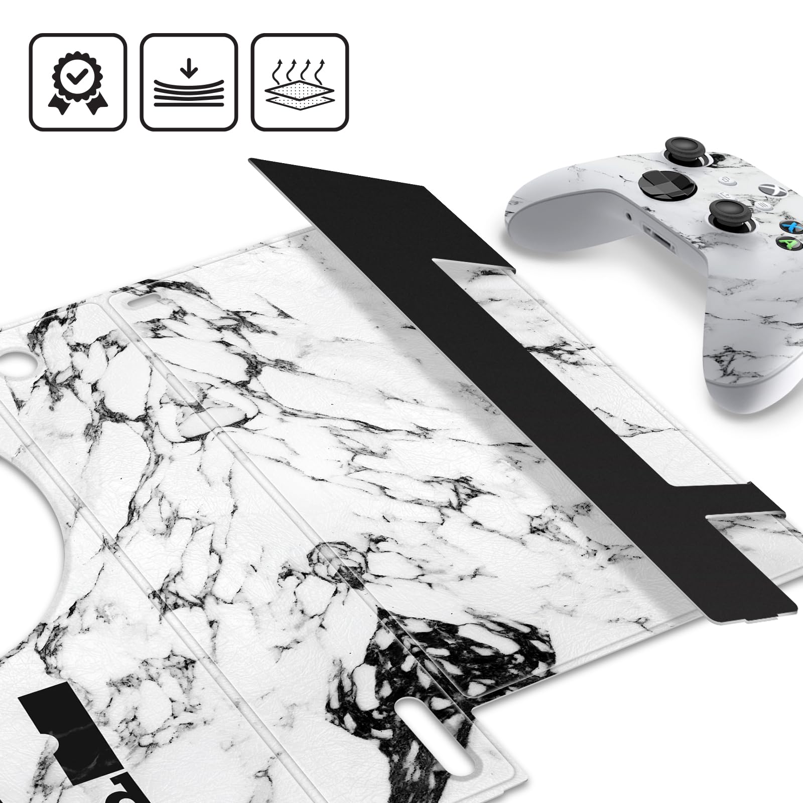Official Green Lantern DC Comics Corps Licensed Comic Book Cover & Game Console Wrap Skin Bundle - Compatible with Xbox Series S Controller - Perfect for Gaming & Collectors
