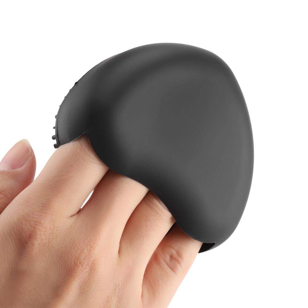 Heart-Shaped Silicone Makeup Brush Cleaner Gloves - Black | Gentle Detergent for Cosmetic Brushes | Perfect for Home & Professional Makeup Artists