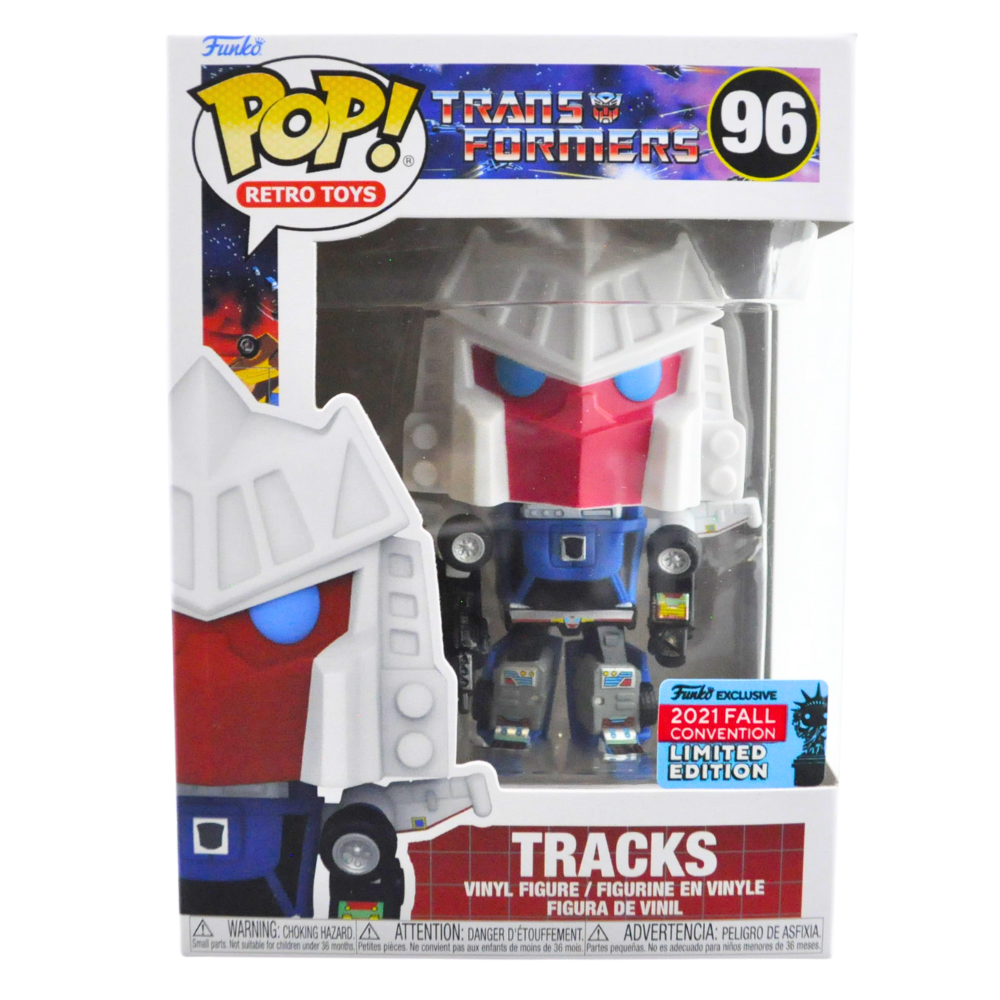 Funko Pop! Tracks (Transformers) Retro Vinyl Figure - 2021 Fall Convention Exclusive Collectible Toy for Display & Gifts