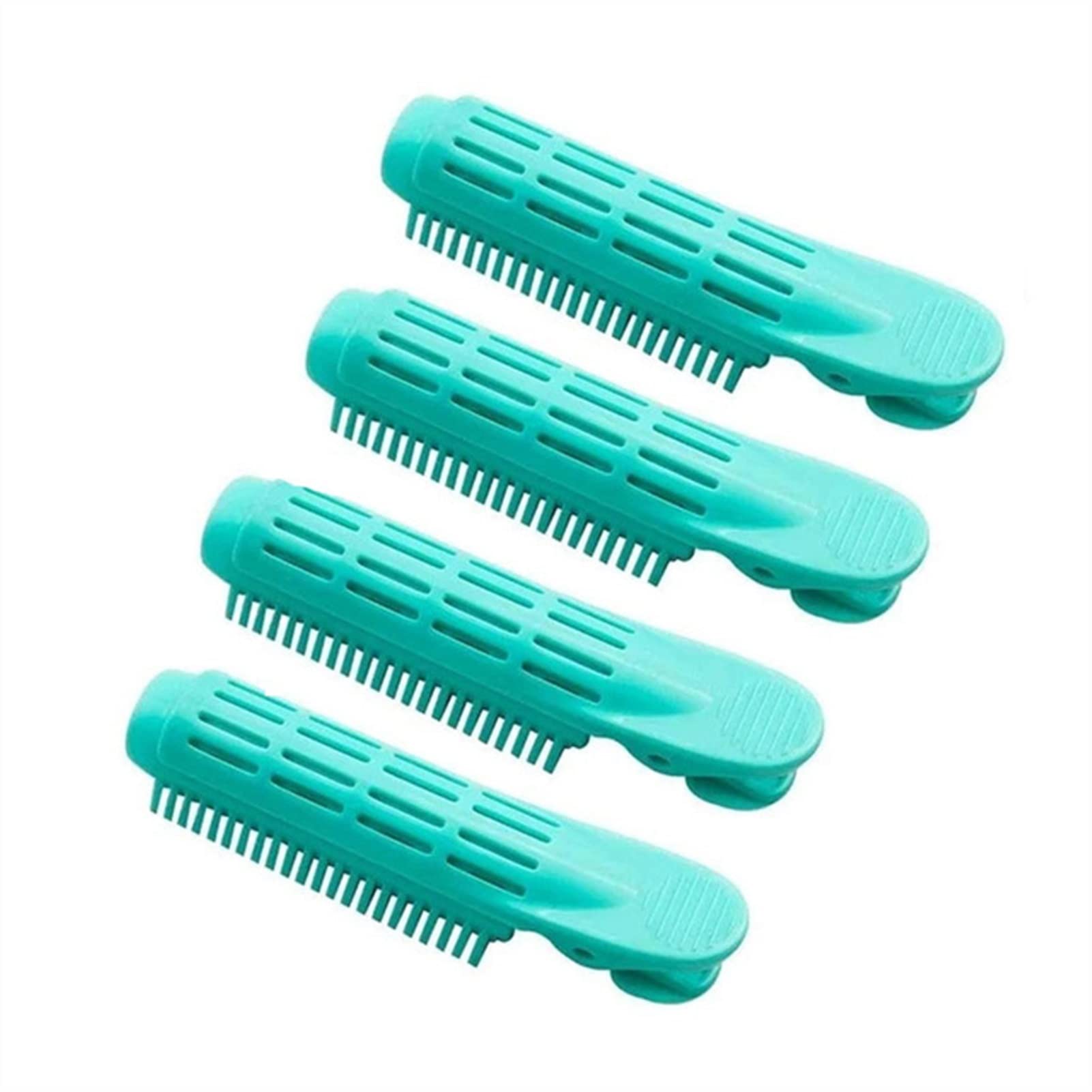 NFEGSIYA Natural Fluffy Hair Rollers & Clips - Curly Hair Styling Plastic Root Fluffy Bangs Clips in Candy Colors (Orange) for Women’s Daily Hairstyling & Volume Boost