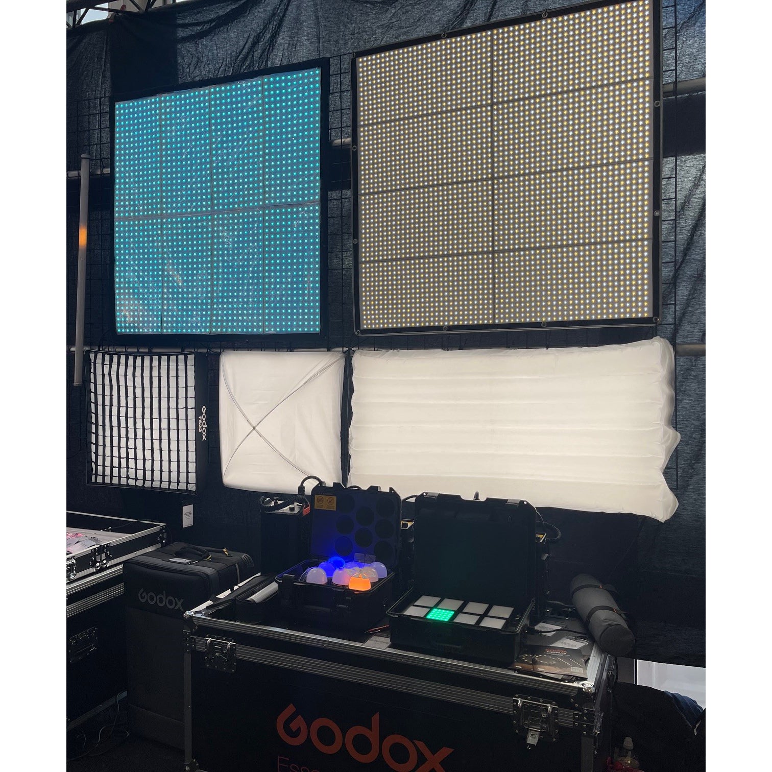 KNOWLED F200Bi 2x2 Feet IP65 Waterproof Flexible LED Panel - Dimmable Cine Lighting for Film Studio, Photography & Video Production