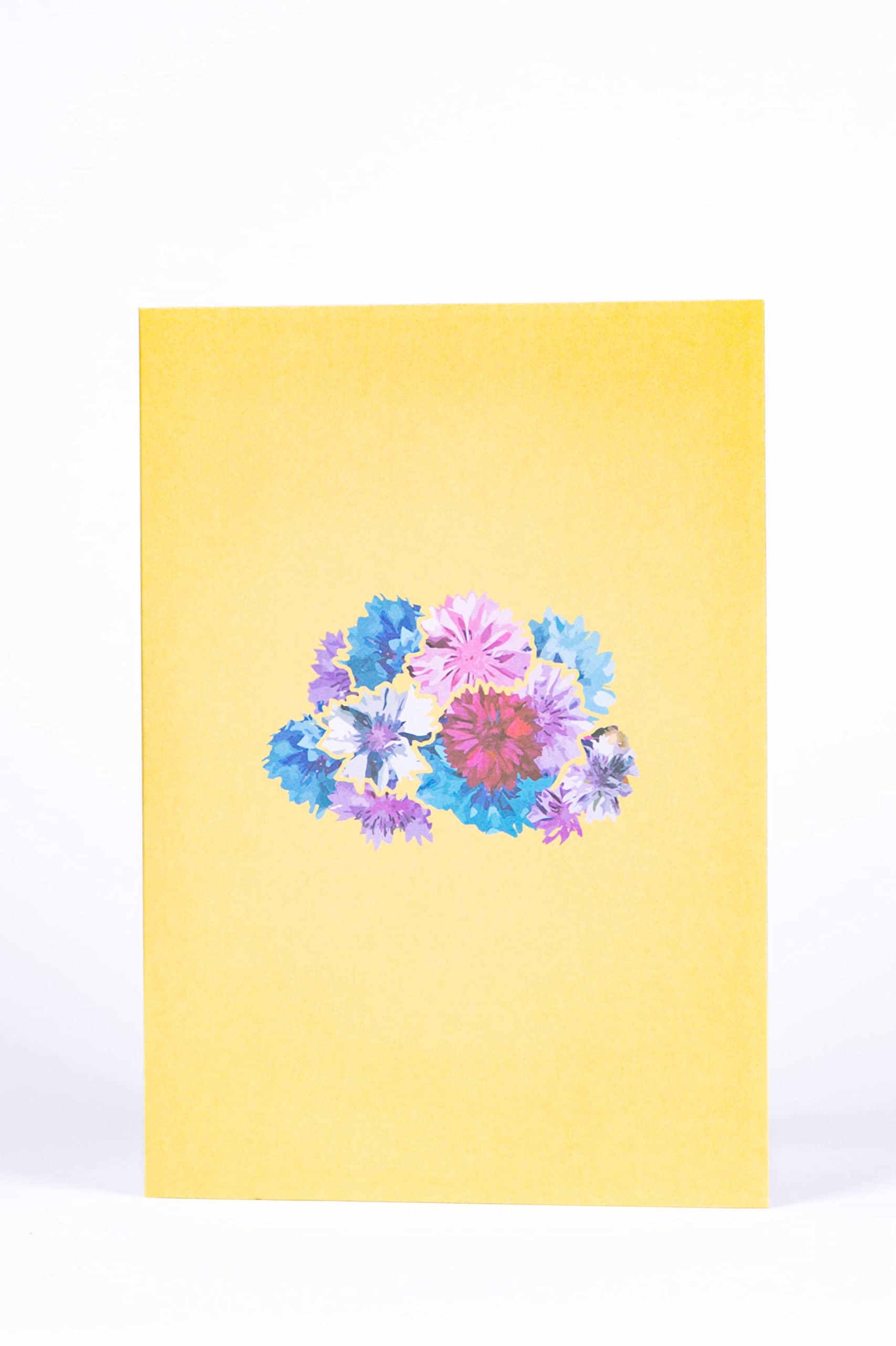 WHO GIFT WHAT Floral Basket Pop-up Greeting Card with Envelope | Unique 3D Birthday Card for Valentine's Day, Anniversary, Wedding & Engagement | Romantic Funny Gift for Kids, Couples & Friends | Perfect for Surprise Proposals, Love Notes & Special Occasions
