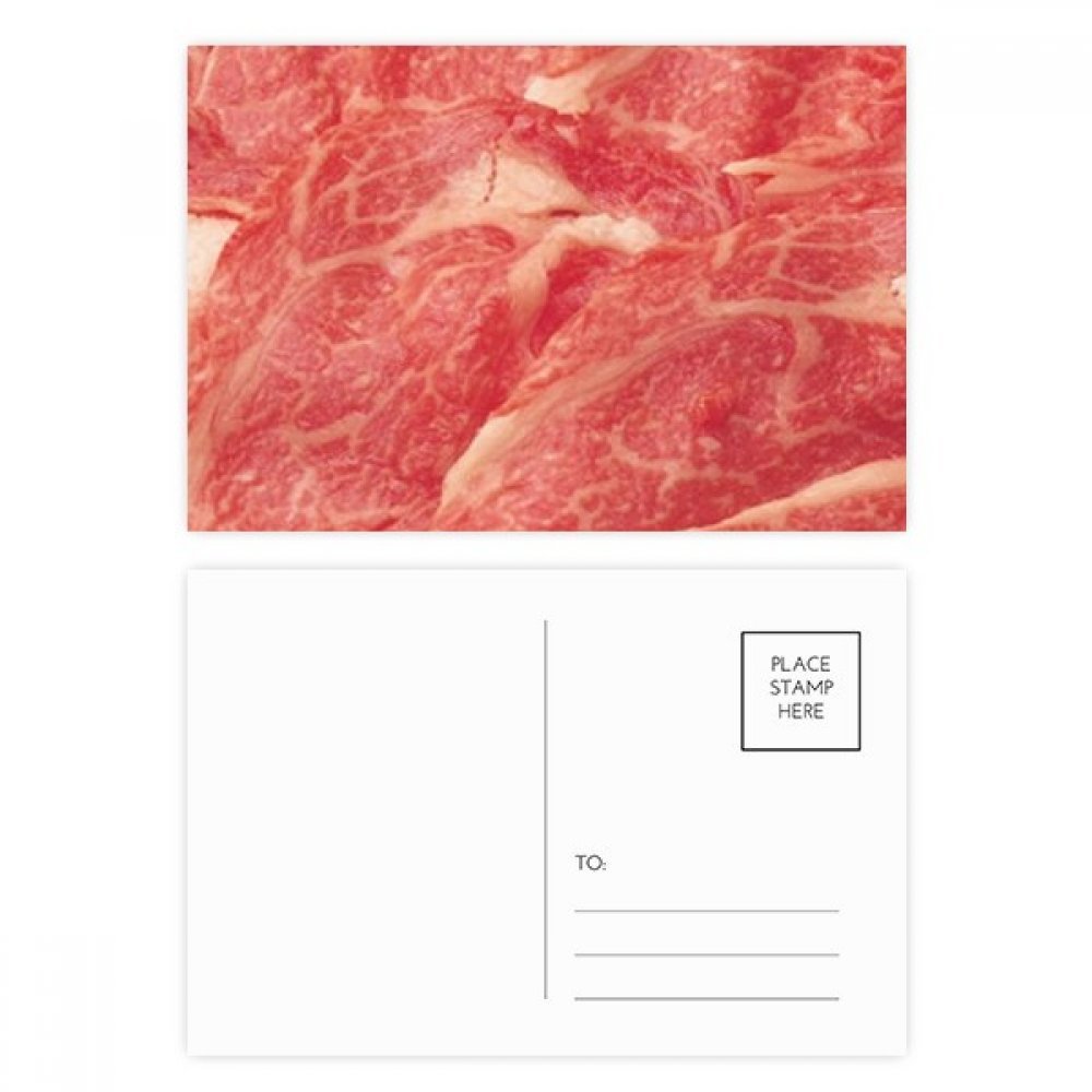 Premium Lamb Rolls Raw Meat Texture Greeting Cards - Unique Birthday, Thank You & Mailing Postcards for Food Lovers (Perfect for Meat-Themed Parties, Butcher Shop Promotions & Culinary Enthusiasts)