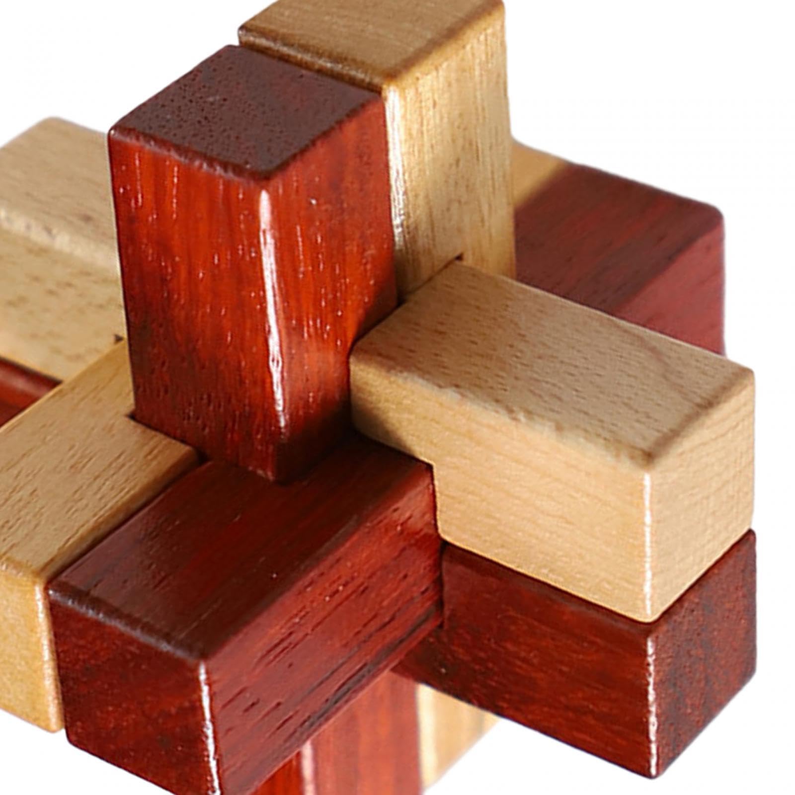 Enakshi Wooden Brain Teaser Puzzle Toy - Fun Family Game for Kids & Adults | Perfect Birthday & Christmas Gift | Educational STEM Toy for Problem Solving & Logic Skills | Great for Parties, Travel & Indoor Activities