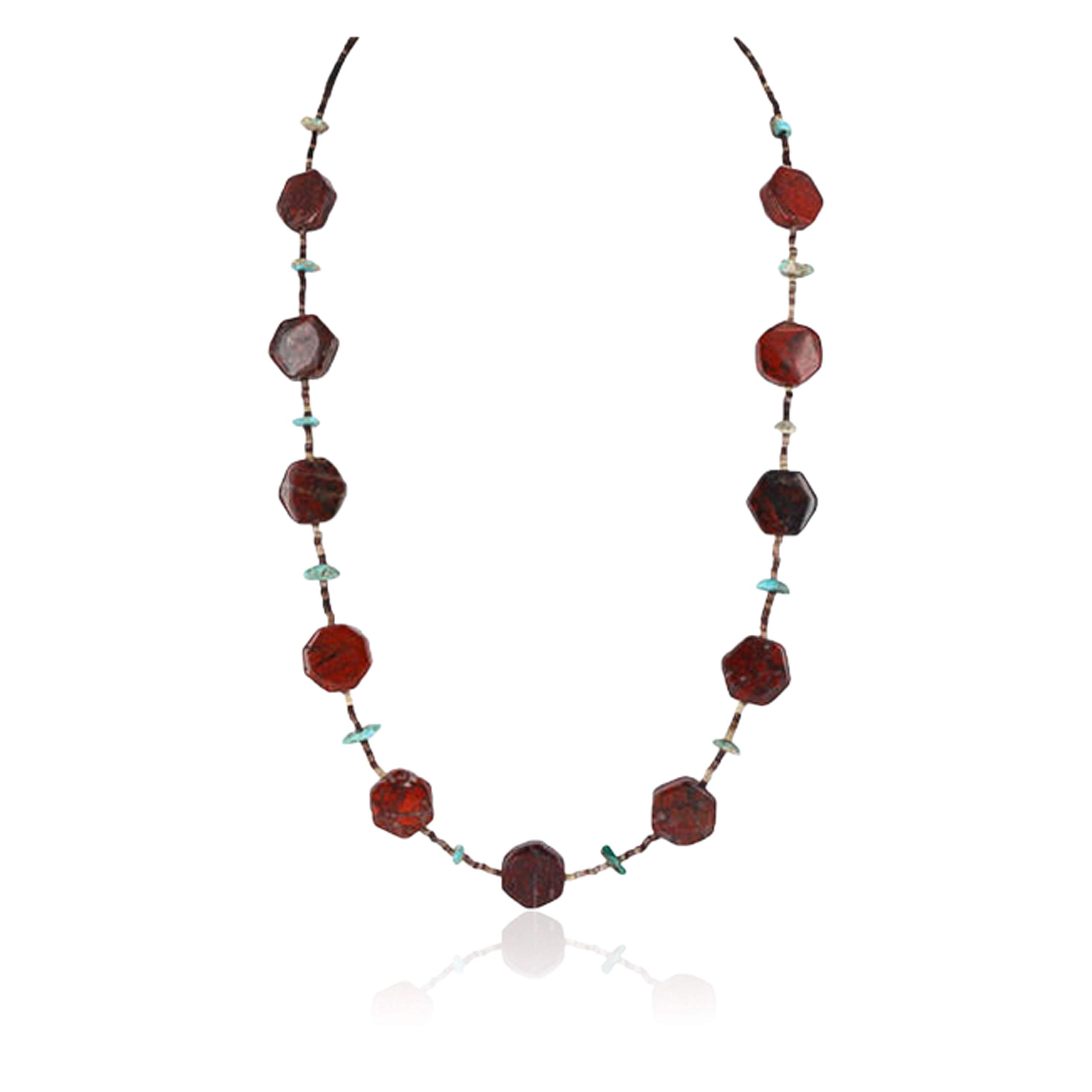 Authentic Navajo Turquoise Necklace - Handmade Sterling Silver Native American Jewelry by Loma Siiva | Perfect for Boho Fashion, Western Wear & Spiritual Gifts