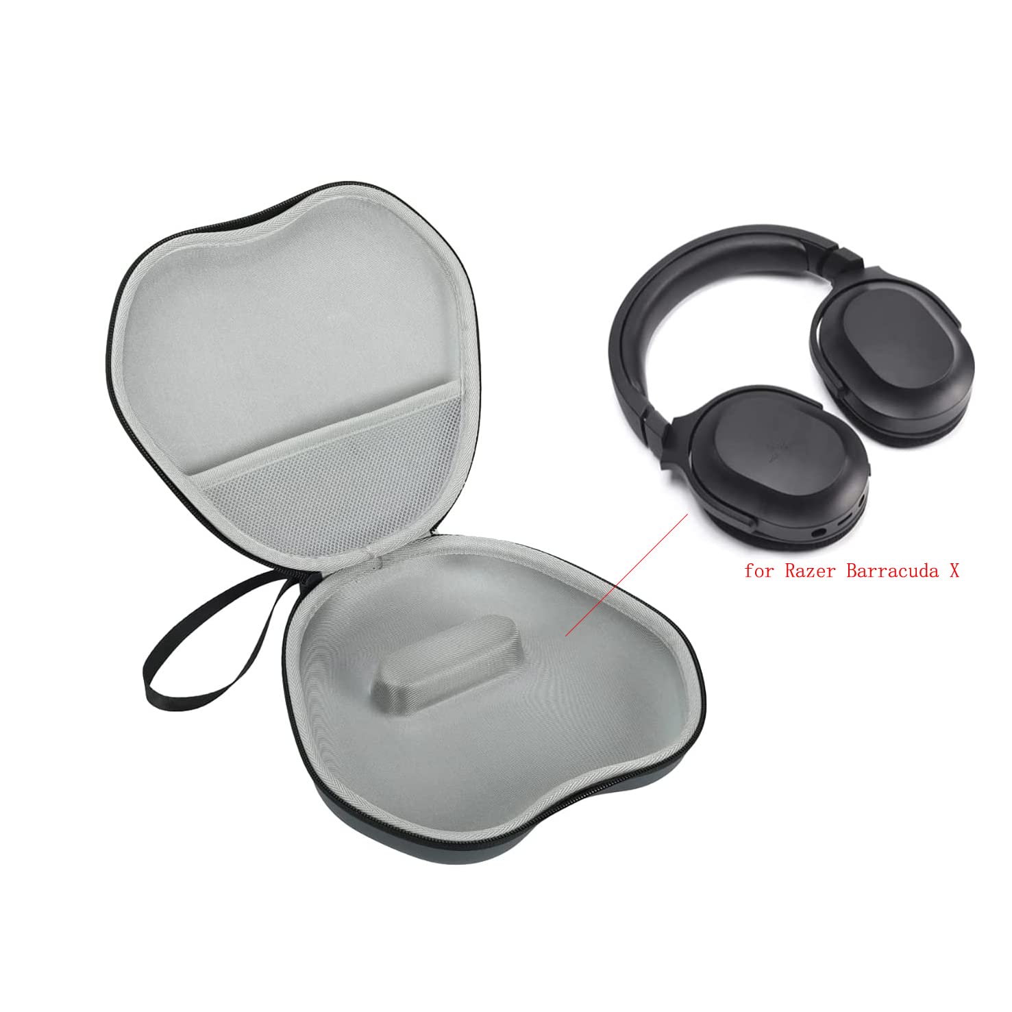 Premium Hard Travel Case for AirPods Max & Razer Barracuda X Headphones - Protective Storage Carrying Case with Shockproof Design for Wireless Headsets (Gray) - Perfect for Travel, Commuting & Gym Use