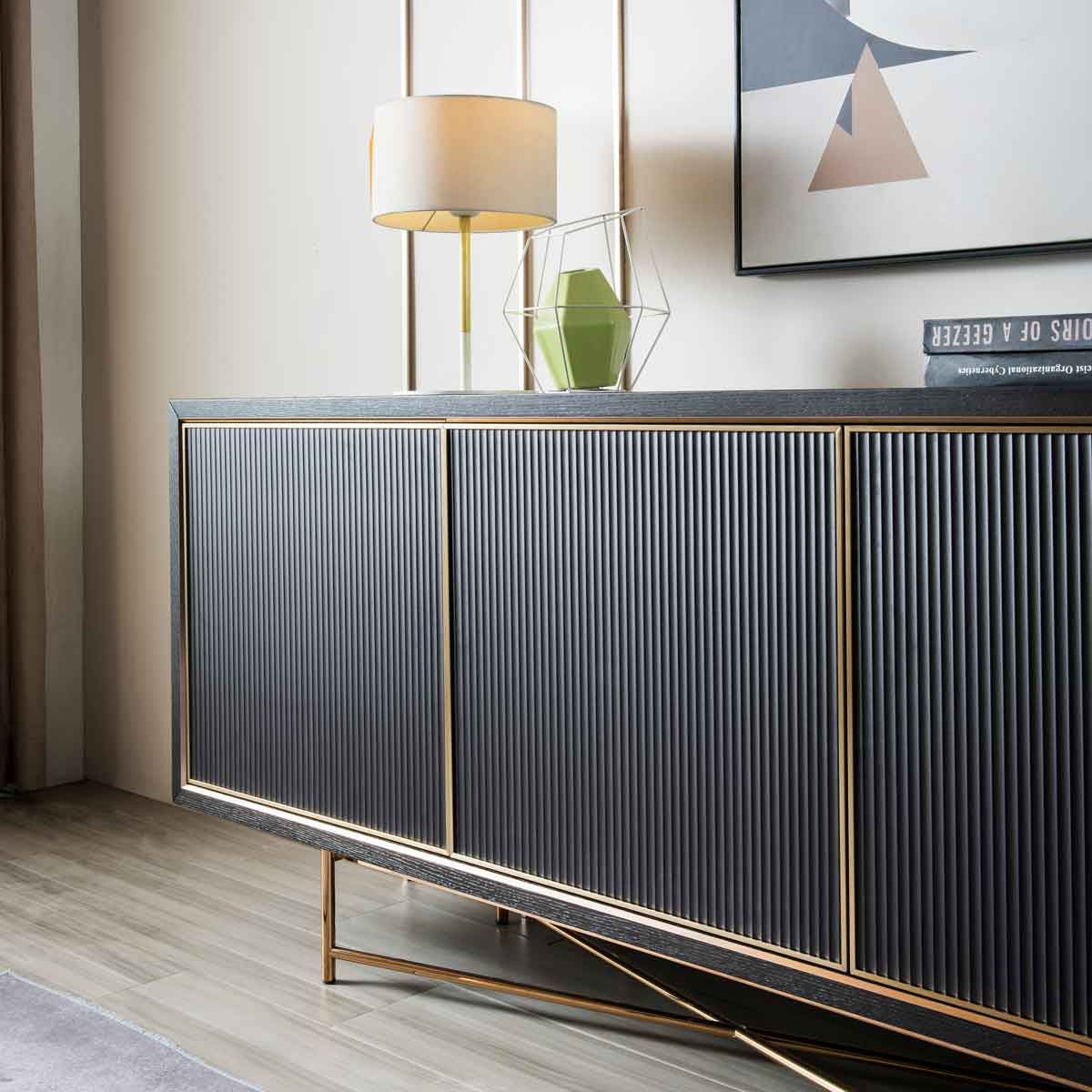 Inca Sideboard - Stylish Wooden Buffet Cabinet with Storage for Dining Room & Living Room | Perfect for Home Decor, Entertaining & Organizing Dishes