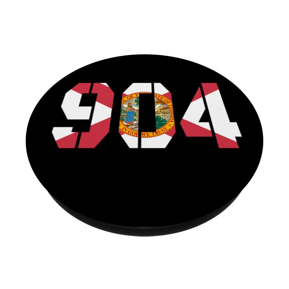 904 Duval Jacksonville Florida Flag Lovers Design - Swappable PopSockets PopGrip for Phones & Tablets | Perfect for Travel, Home Decor & Phone Protection