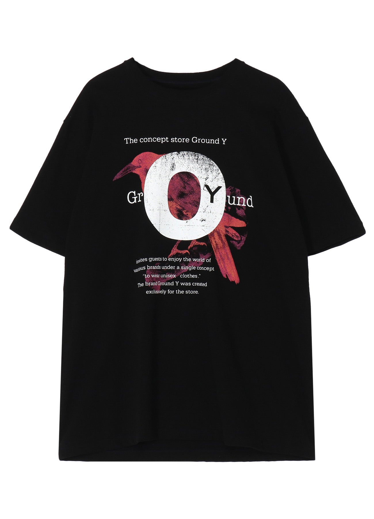 Soft Cotton Jersey Crow Print T-Shirt for Men & Women - Comfortable Casual Wear for Everyday Outfits & Street Style