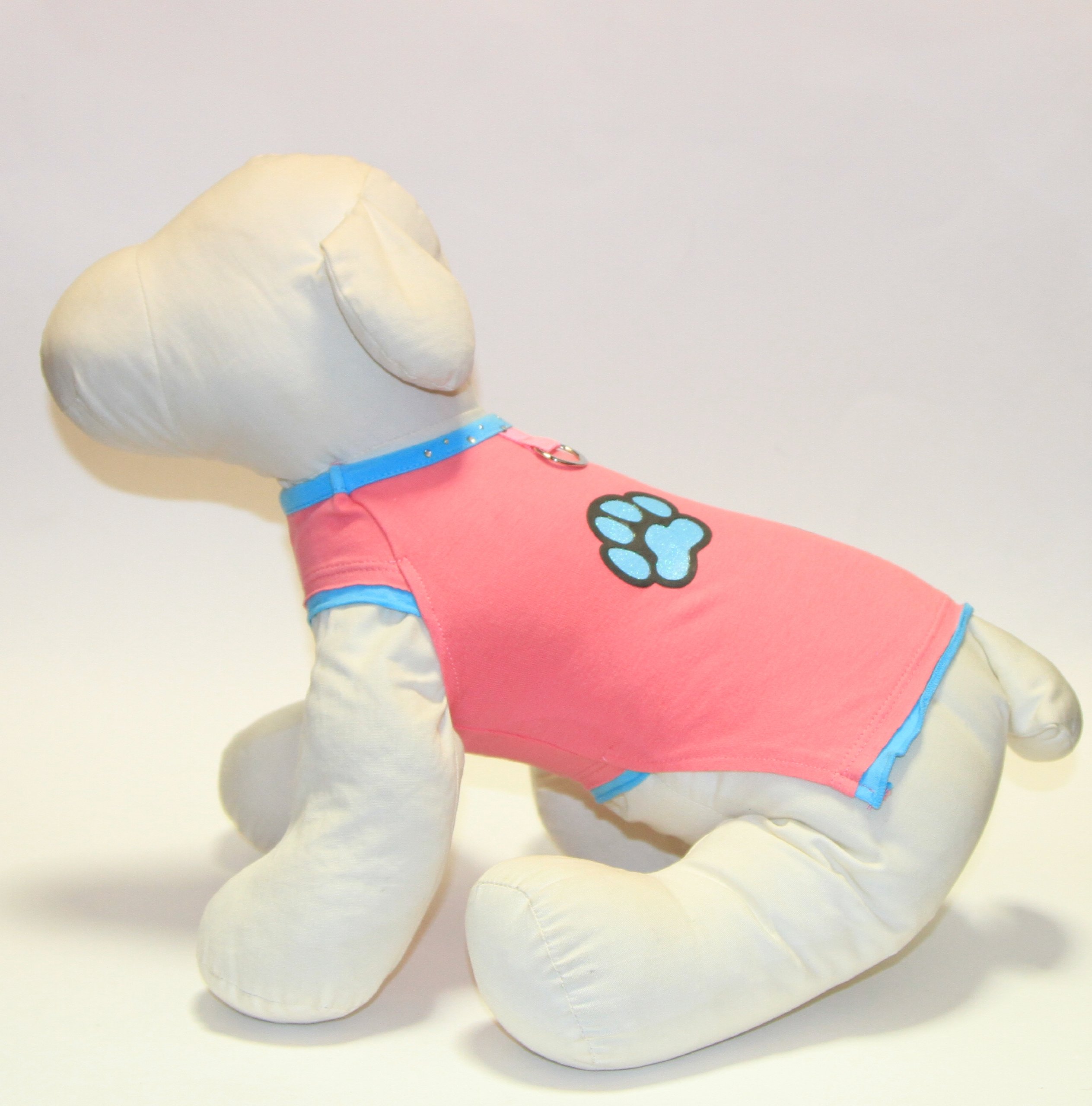 Gooby Muscle-T Small Pink Dog Harness - Adjustable Soft Pet Vest for Small Dogs, Puppies & Cats - Comfortable & Secure for Walking, Running, Outdoor Adventures
