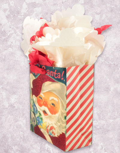 Hi Santa Christmas Gift Bags for Holiday Presents - Perfect for Christmas Party Favors, Stocking Stuffers & Secret Santa Exchanges