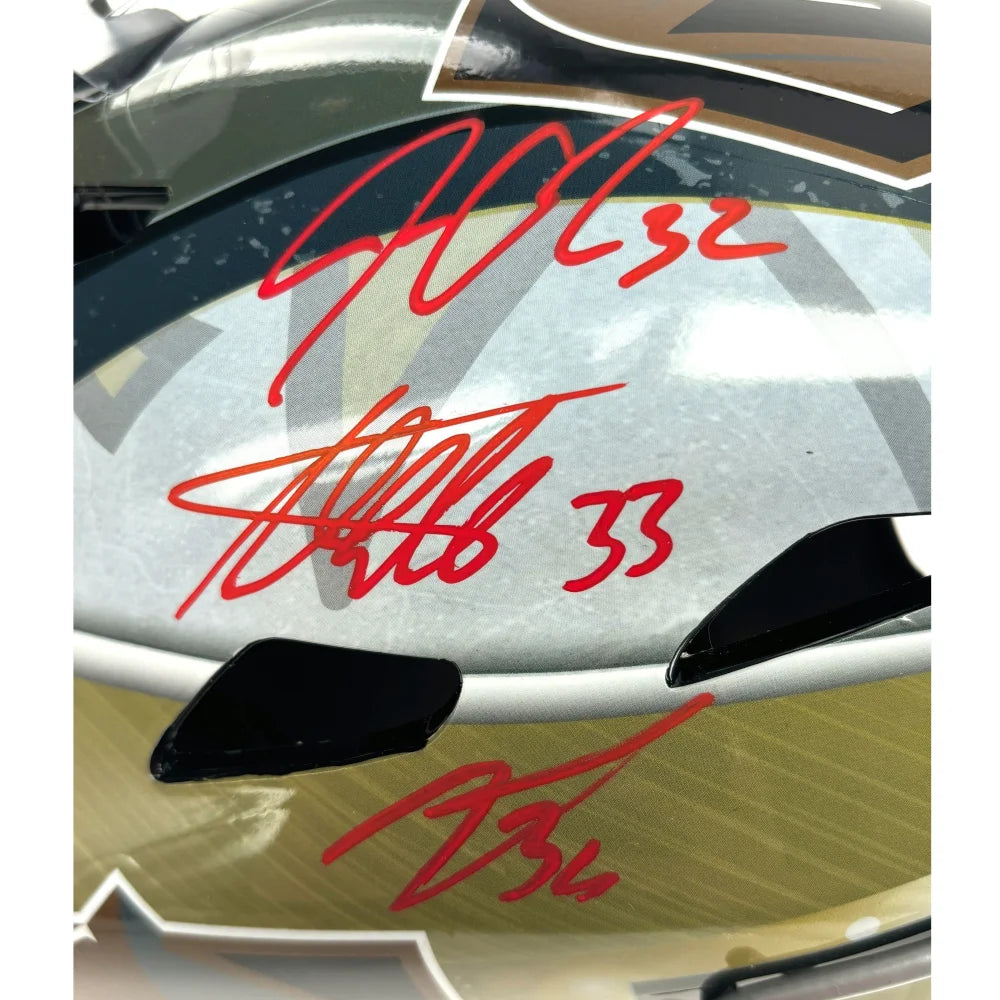 Hill Thompson Quick Signed Vegas Golden Knights Stanley Cup Goalie Mask Adin - Authentic NHL Hockey Collectible for Fans & Memorabilia - Perfect for Display, Gifts, and Sports Memorabilia Collections