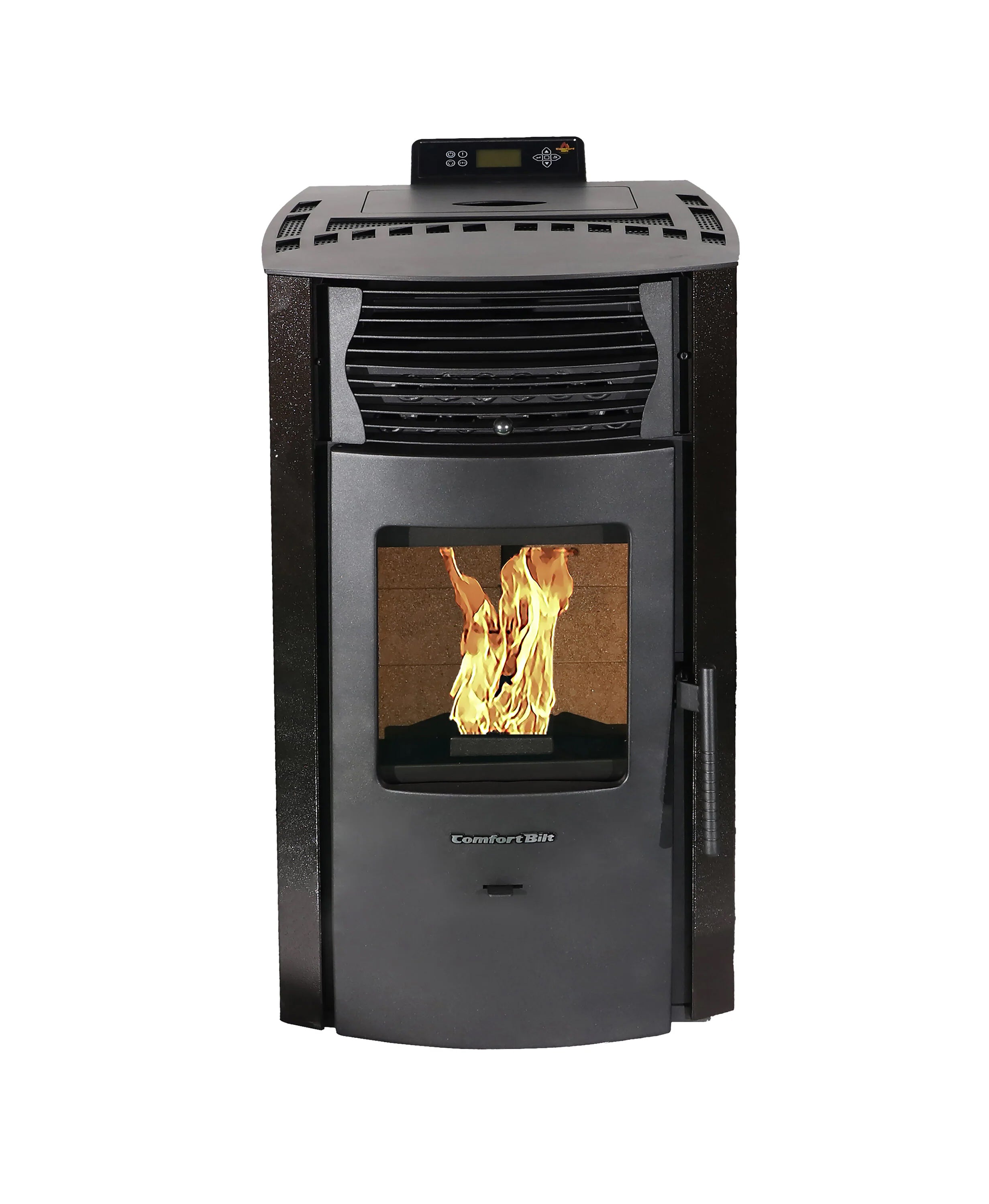 ComfortBilt HP50S High-Efficiency Dark Brown Pellet Stove - Perfect for Home Heating & Cozy Winter Nights