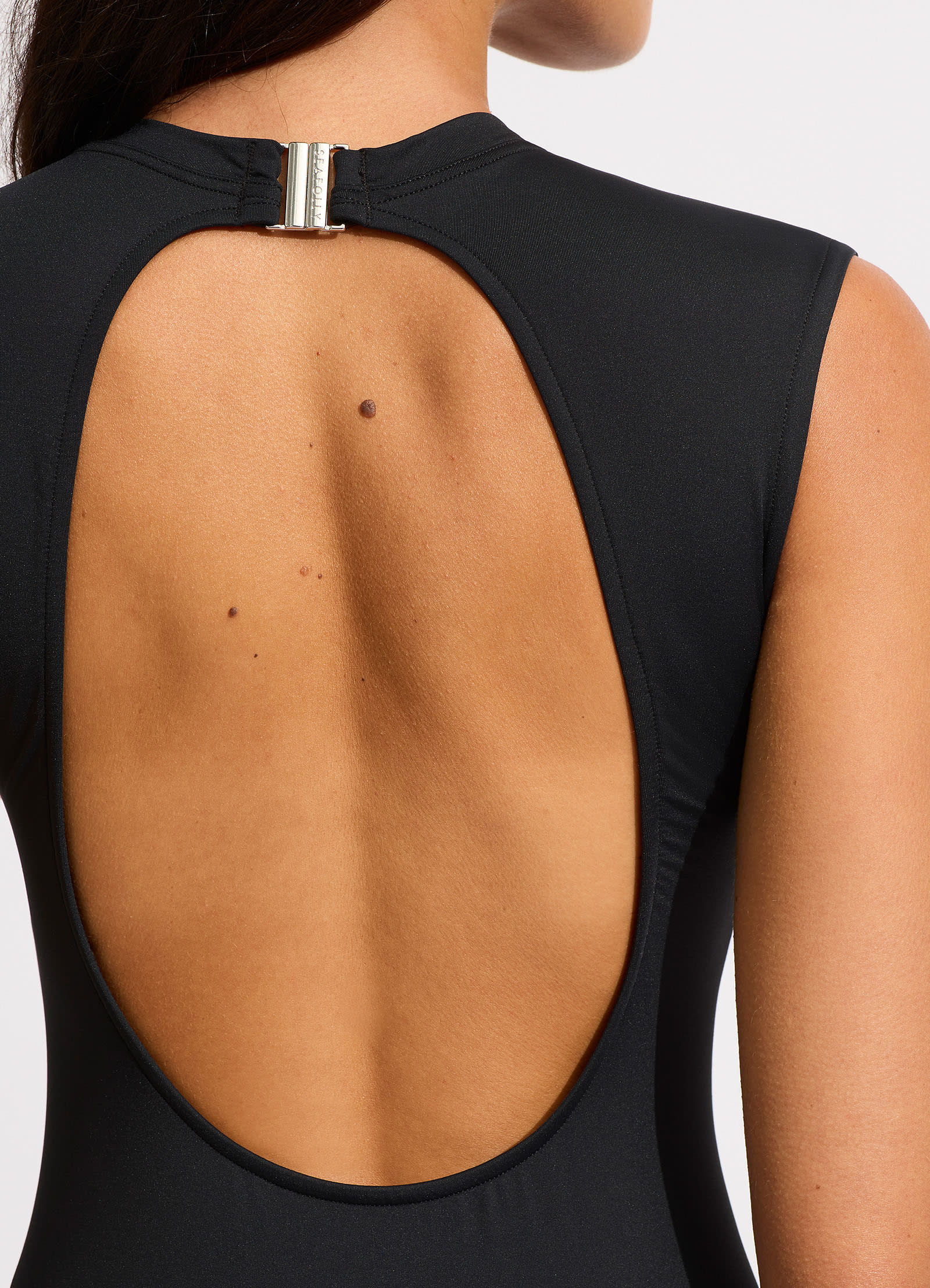 Seafolly Collective Cap Sleeve One Piece Swimsuit - Black | Women's Fashion Swimwear for Beach, Pool & Vacation