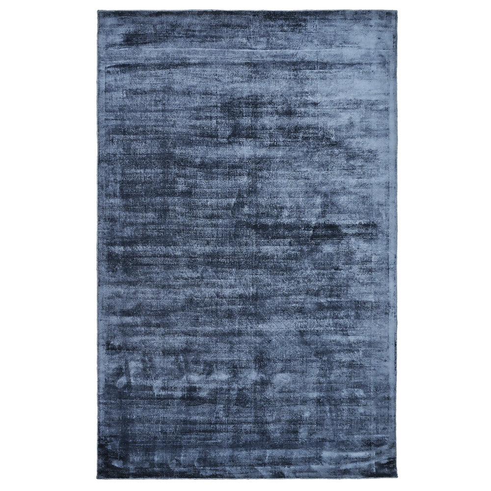 Premium Neo Viscose Area Rug 200x300cm (6.5x9.8ft) - Soft Blue Modern Boho Rug for Living Room, Bedroom & Home Decor