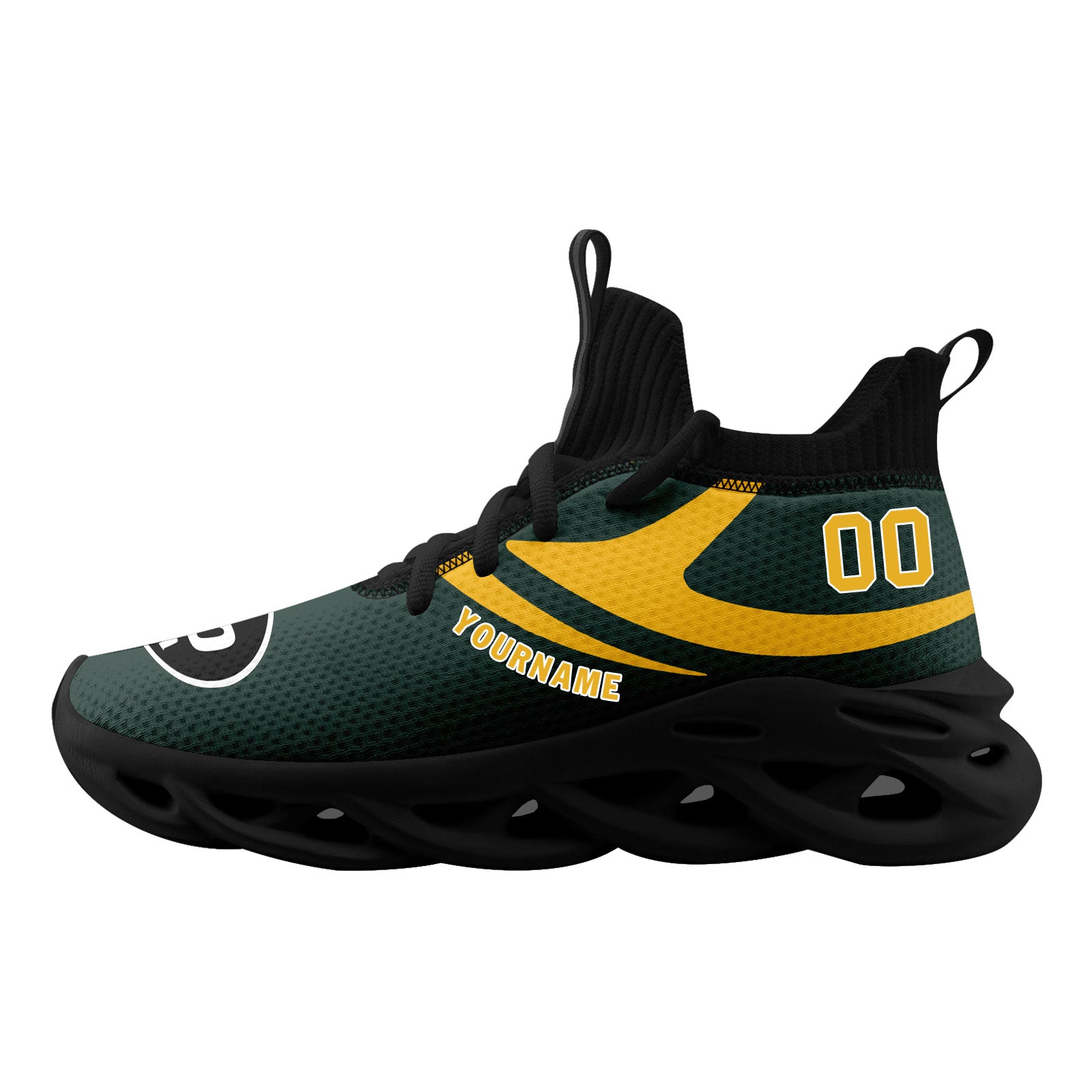 Custom Green Bay Packers Football Jersey & Sports Shoes Combo - Personalized NFL Fan Gear for Men & Women - Perfect for Game Day, Tailgating & Football Enthusiasts