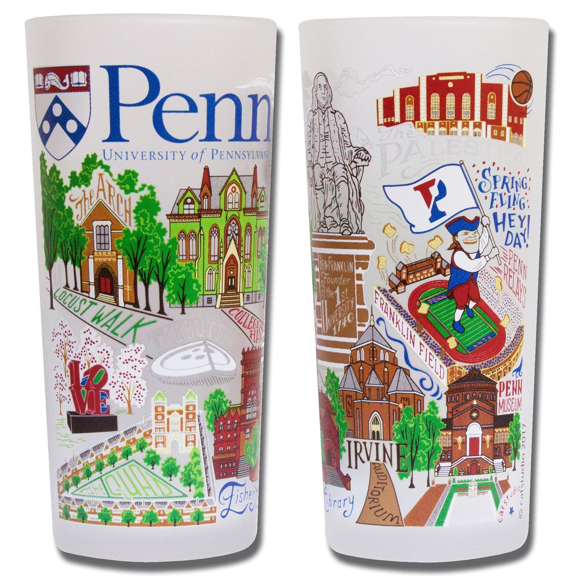 UPenn Alumni Glass Cup - 15oz Dishwasher Safe Tumbler for University of Pennsylvania Fans | Perfect for Kitchen, Office & Game Day Celebrations
