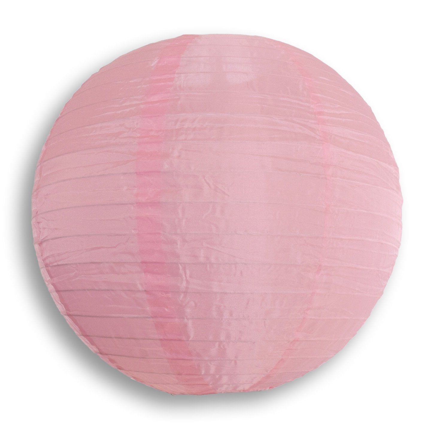 20 Pack Pink Shimmering Nylon Lanterns - Even Ribbing Design, Durable Hanging Party Decorations for Weddings, Birthdays & Outdoor Events