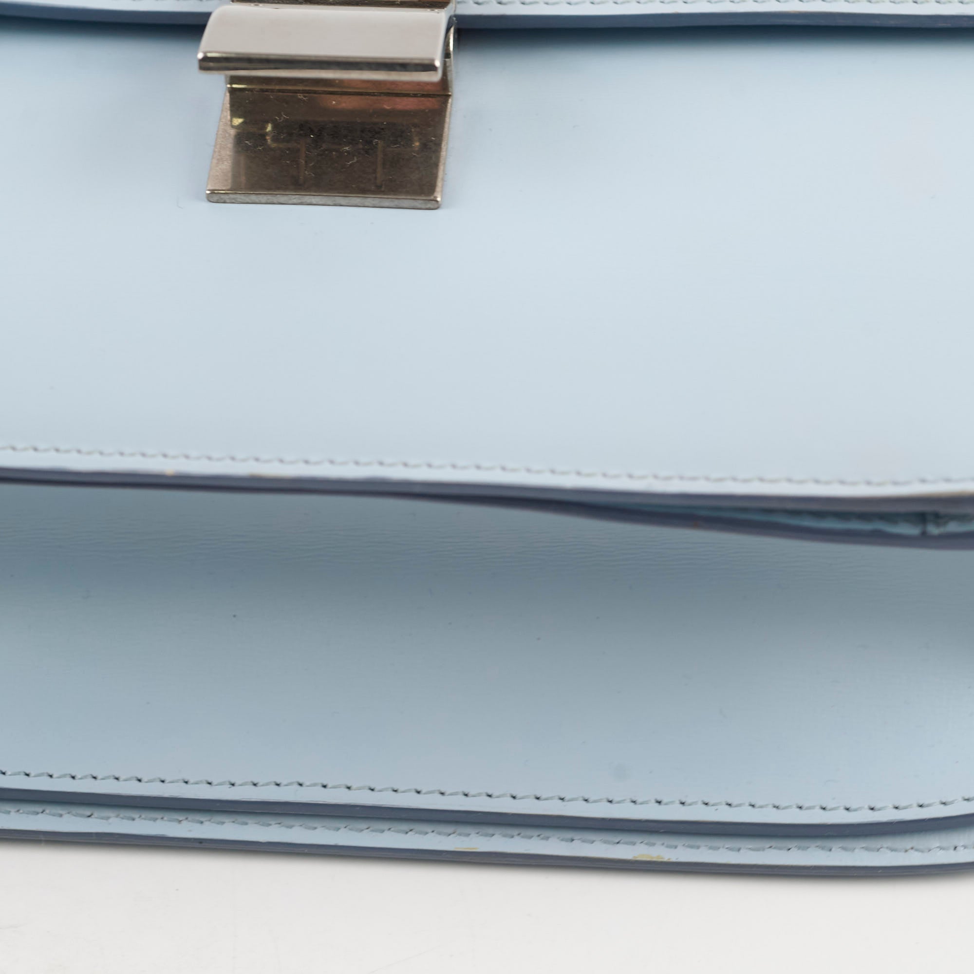 Celine Box Shoulder Bag in Light Blue | Luxury Leather Crossbody Bag for Women | Perfect for Work, Travel & Evening Events