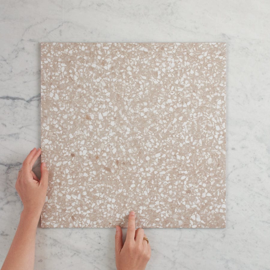 Paddington Terracotta Terrazzo Look Tile - Premium Porcelain Floor & Wall Tiles for Kitchen, Bathroom & Living Room Decor