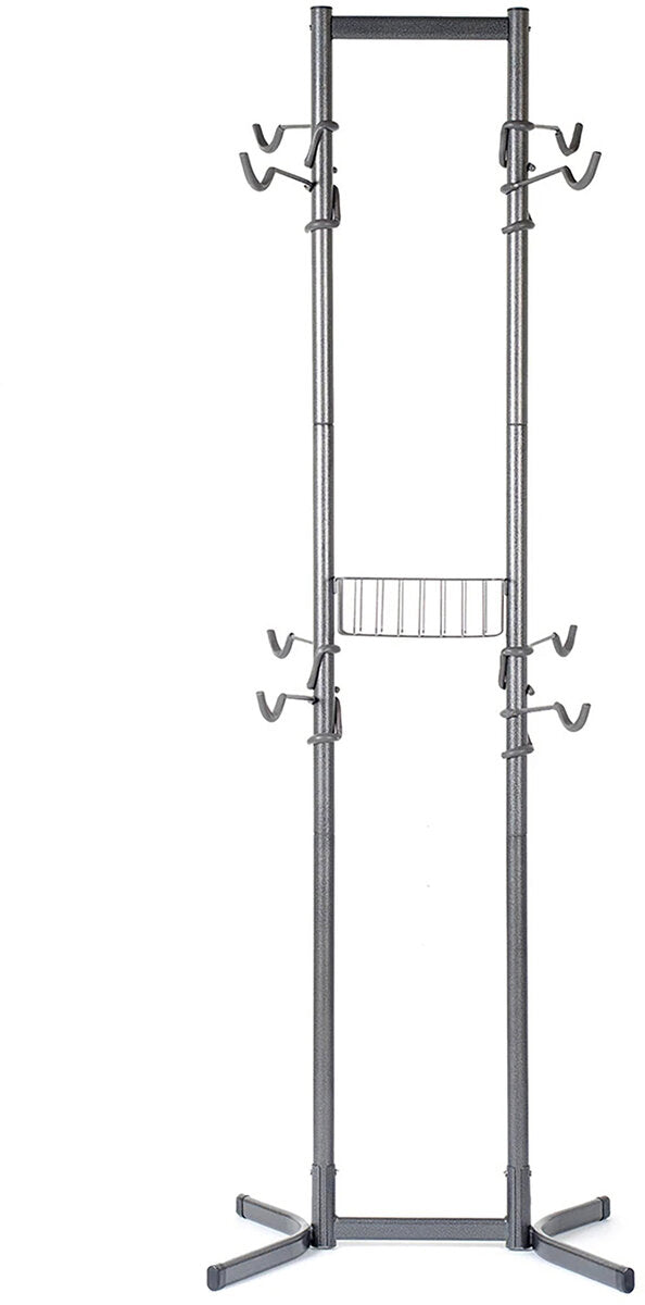 4-Bike Hitch Mount Rack with Large Storage Basket - Heavy Duty Bike Carrier for SUVs, Trucks & Vans - Perfect for Road Trips, Camping & Outdoor Adventures