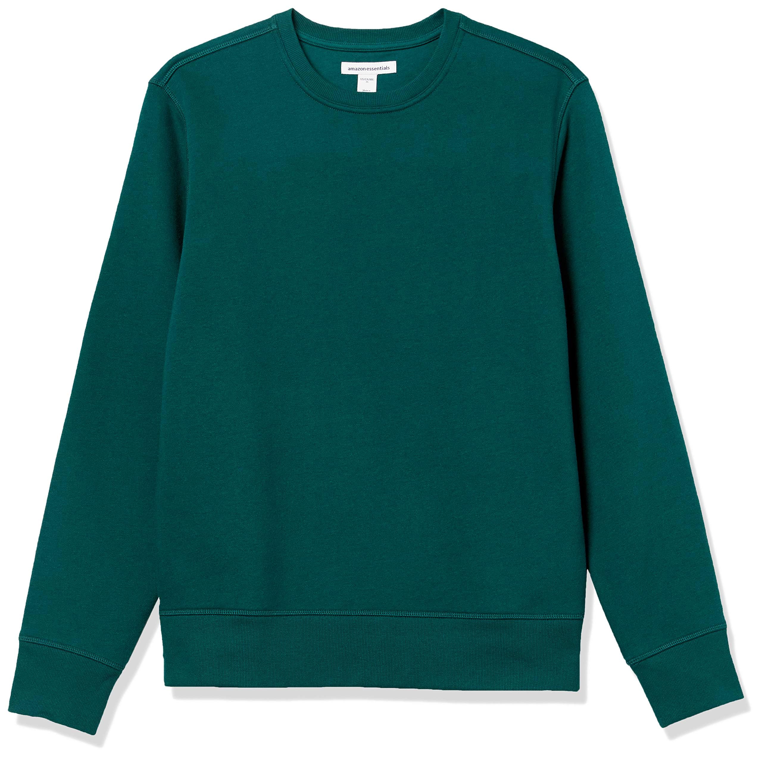 Amazon Essentials Men's Fleece Round Neck Sweatshirt - Comfortable & Warm, Plus Sizes Available - Perfect for Casual Wear, Gym & Outdoor Activities