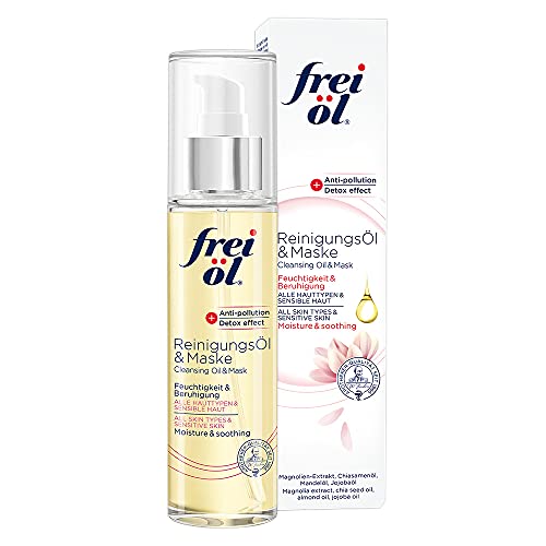 Frei Oil Experts Cleansing Oil & Mask 100ml | Deep Pore Cleanser for Face & Makeup Removal | Perfect for Daily Skincare Routine & Spa Treatments