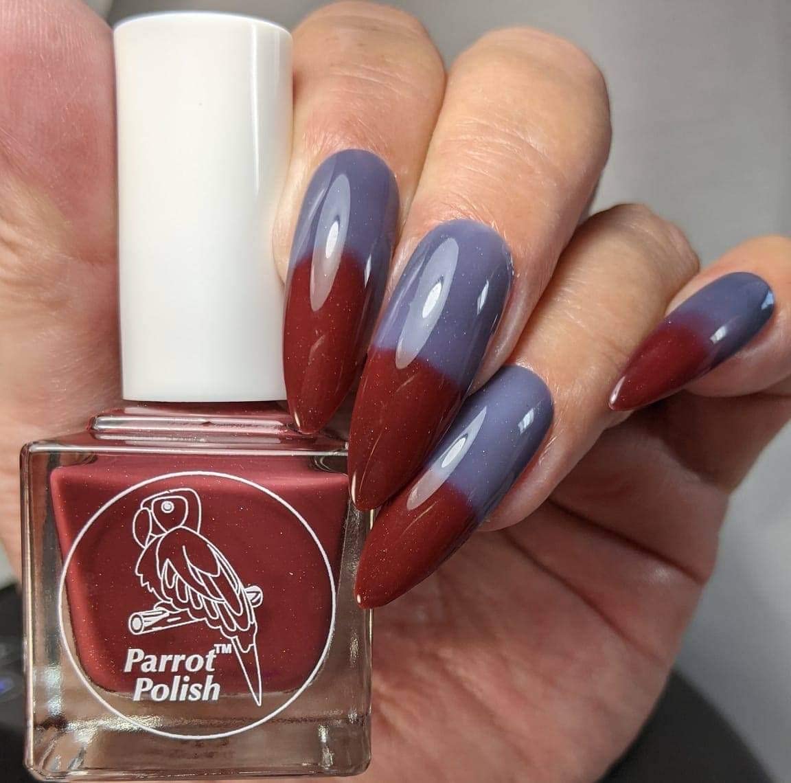 Red Dragon Thermal Nail Polish - Color Changing Nail Lacquer from Red to Grey | Perfect for Fall, Winter & Special Occasion Nail Art